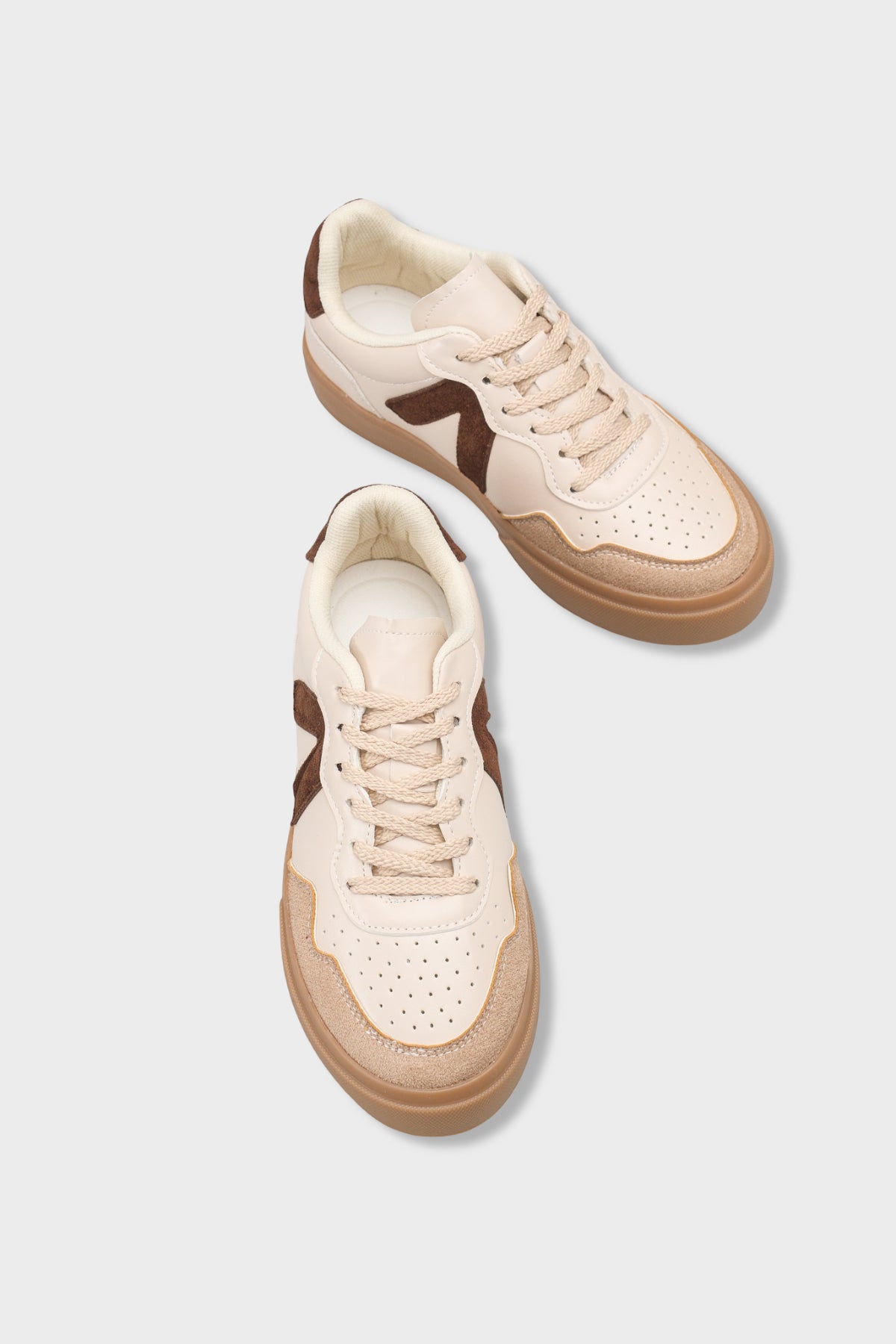Lianna V Detaylı Bağcıklı Günlük Spor Kadın Sneaker Ayakkabı