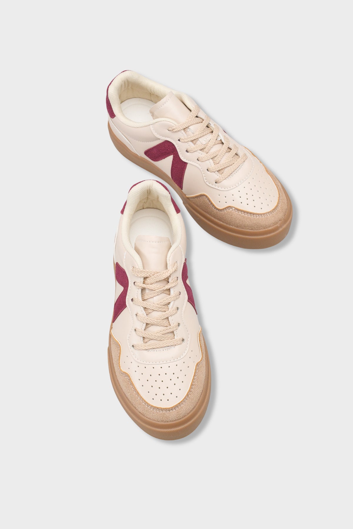Lianna V Detaylı Bağcıklı Günlük Spor Kadın Sneaker Ayakkabı