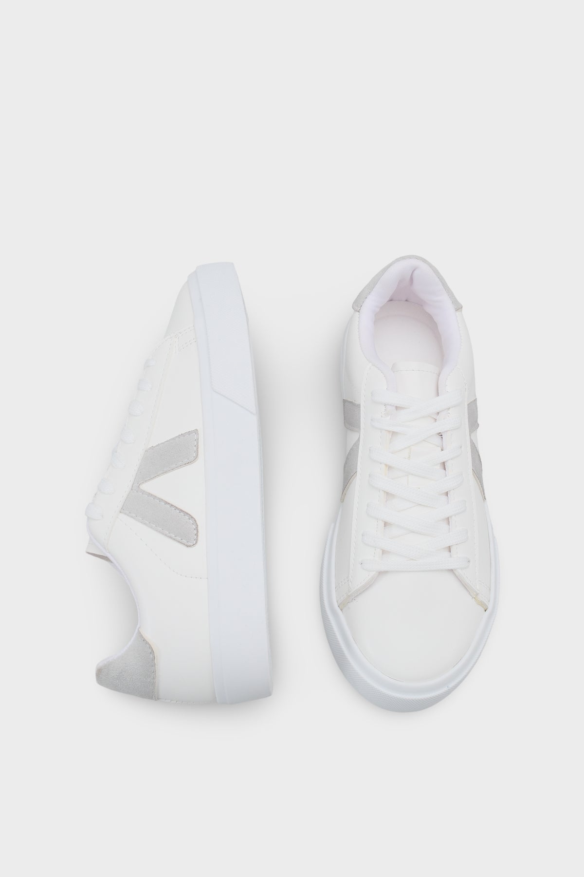 Sandra V Detaylı Bağcıklı Günlük Spor Kadın Sneaker Ayakkabı