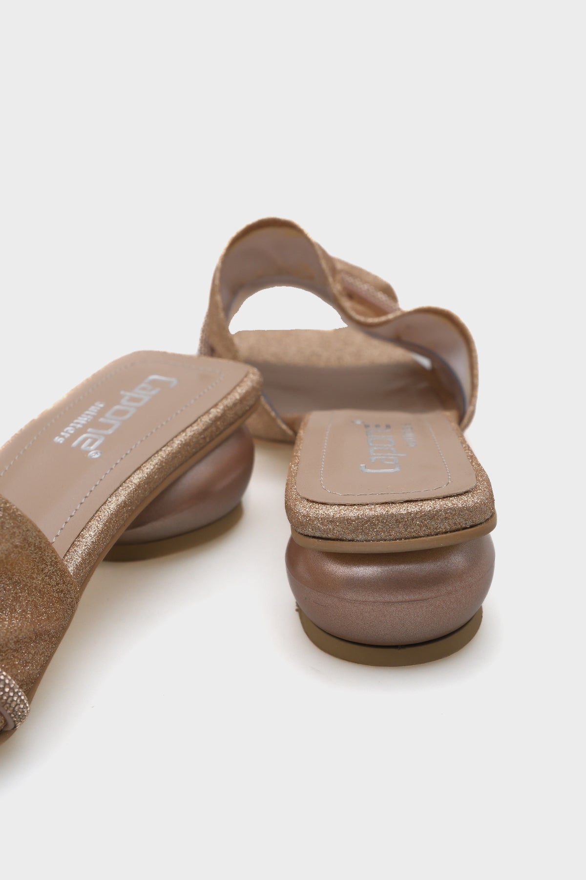 Lily  Kadın Büzgülü Taşlı Orta Topuklu Şık Terlik