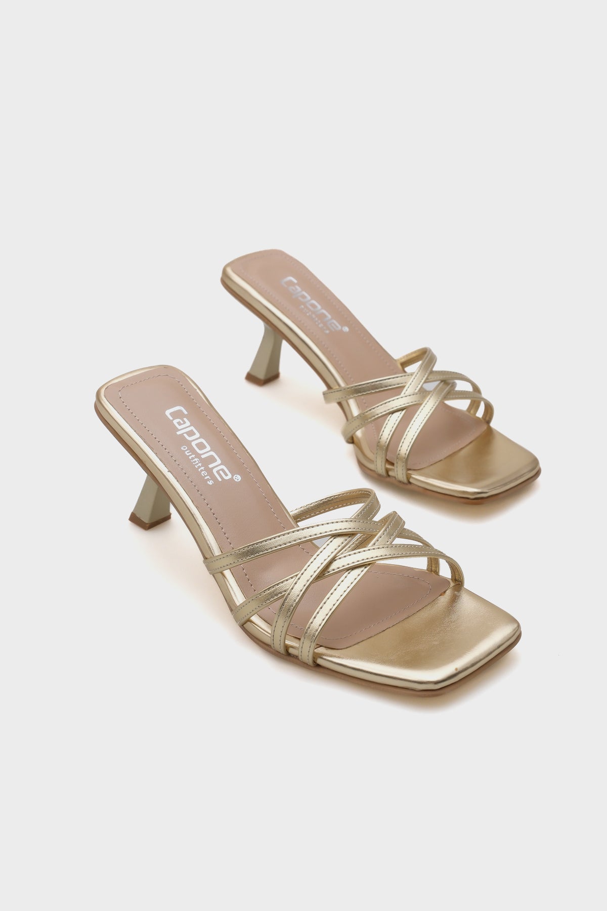 Liora Küt Burunlu Topuklu Bantlı Kadın Terlik