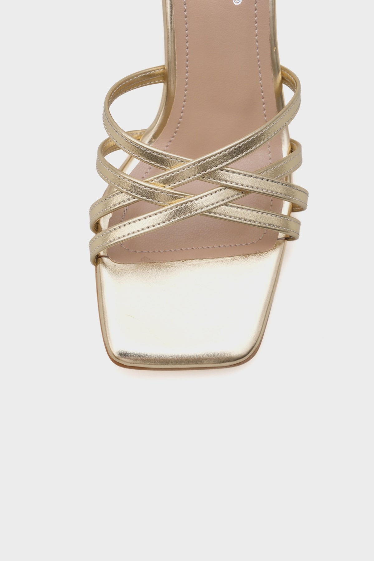 Liora Küt Burunlu Topuklu Bantlı Kadın Terlik