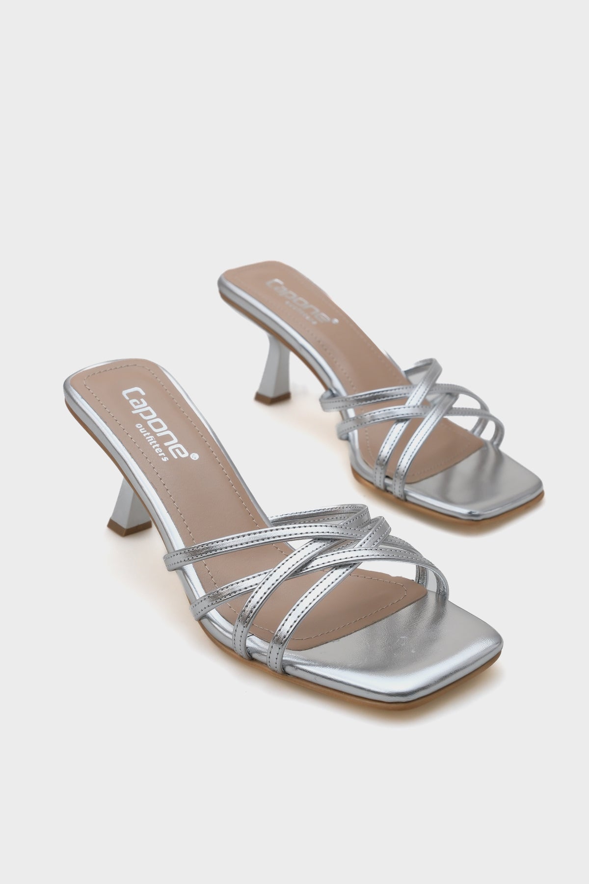 Liora Küt Burunlu Topuklu Bantlı Kadın Terlik