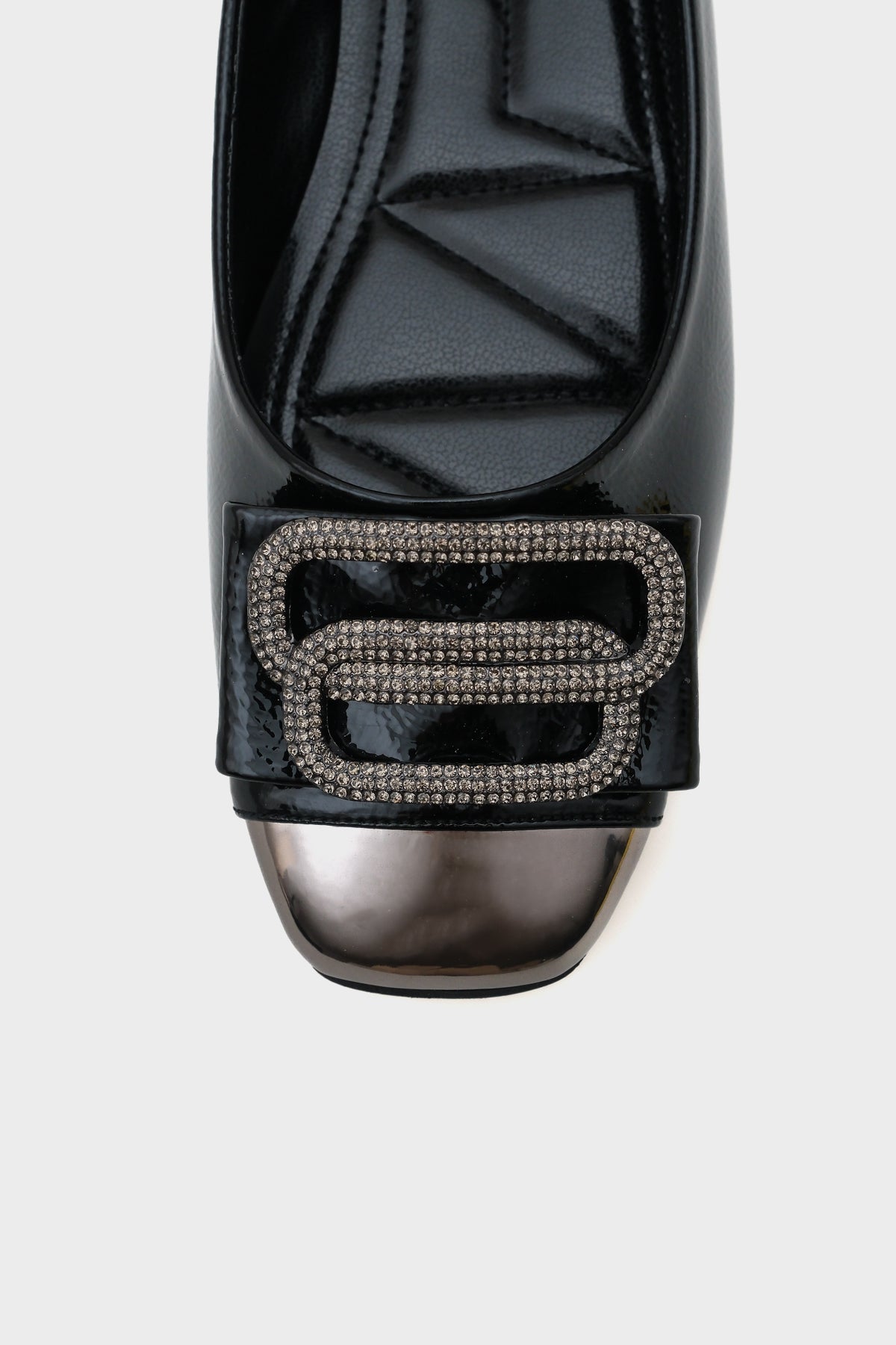 Adina Küt Burunlu Aynalı Taşlı Tokalı Kadın Babet