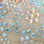 Lois Küt Burunlu Taşlı Orta Topuklu Şık Kadın Düğün Terlik