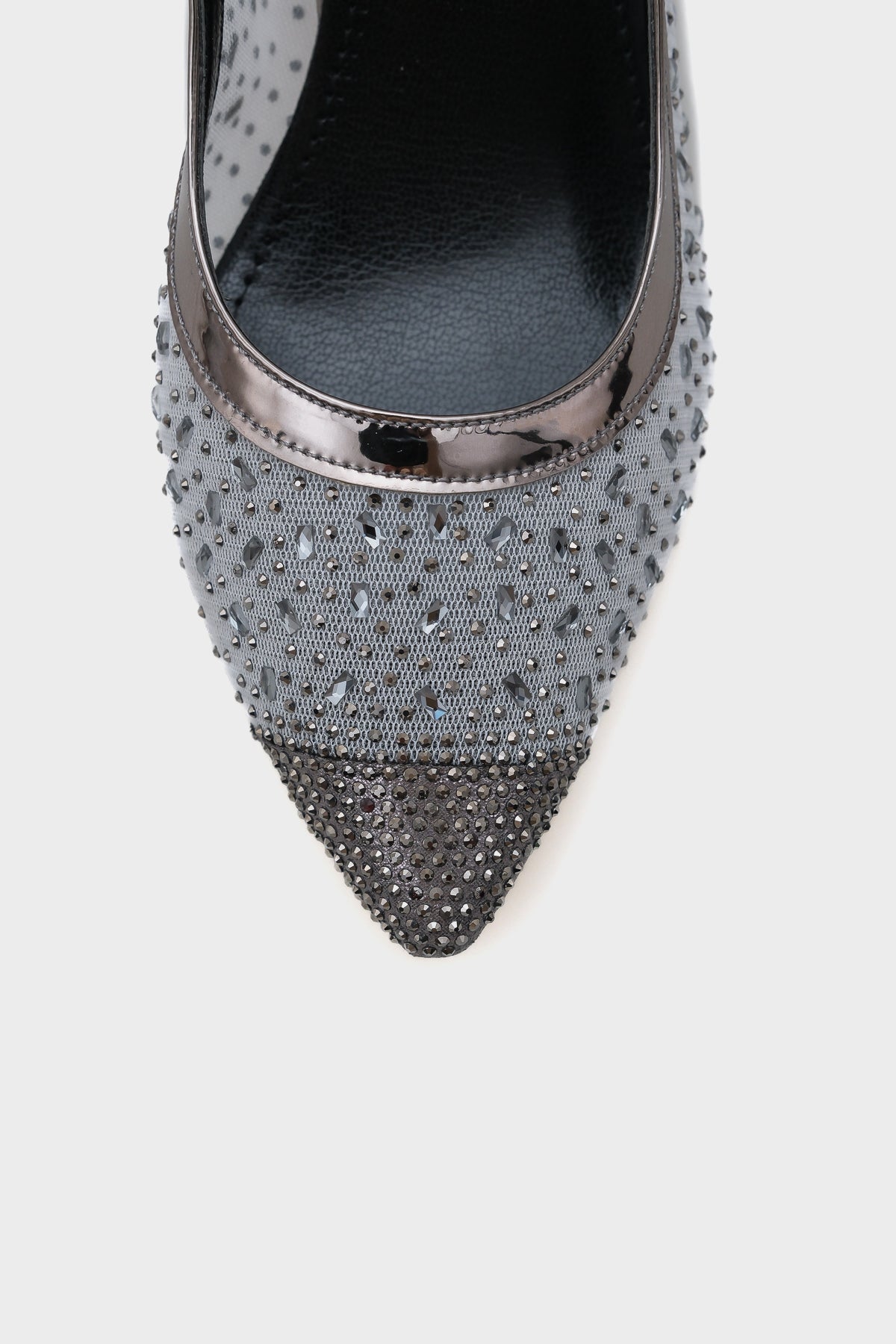 Nona 145 Kadın Topuklu Taşlı Arkası Açık Ayakkabı