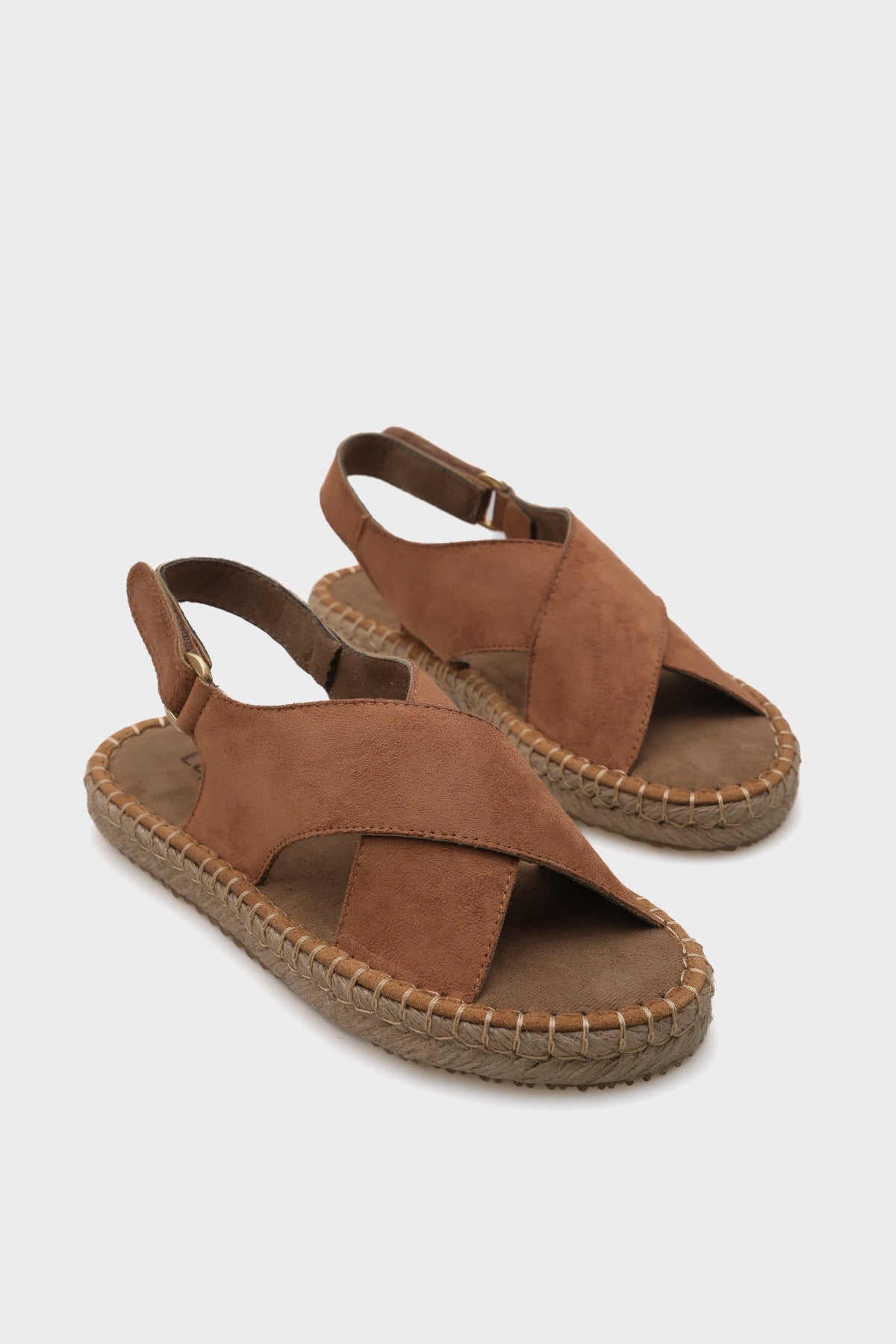 Çapraz Bantlı Kadın Espadril Sandalet