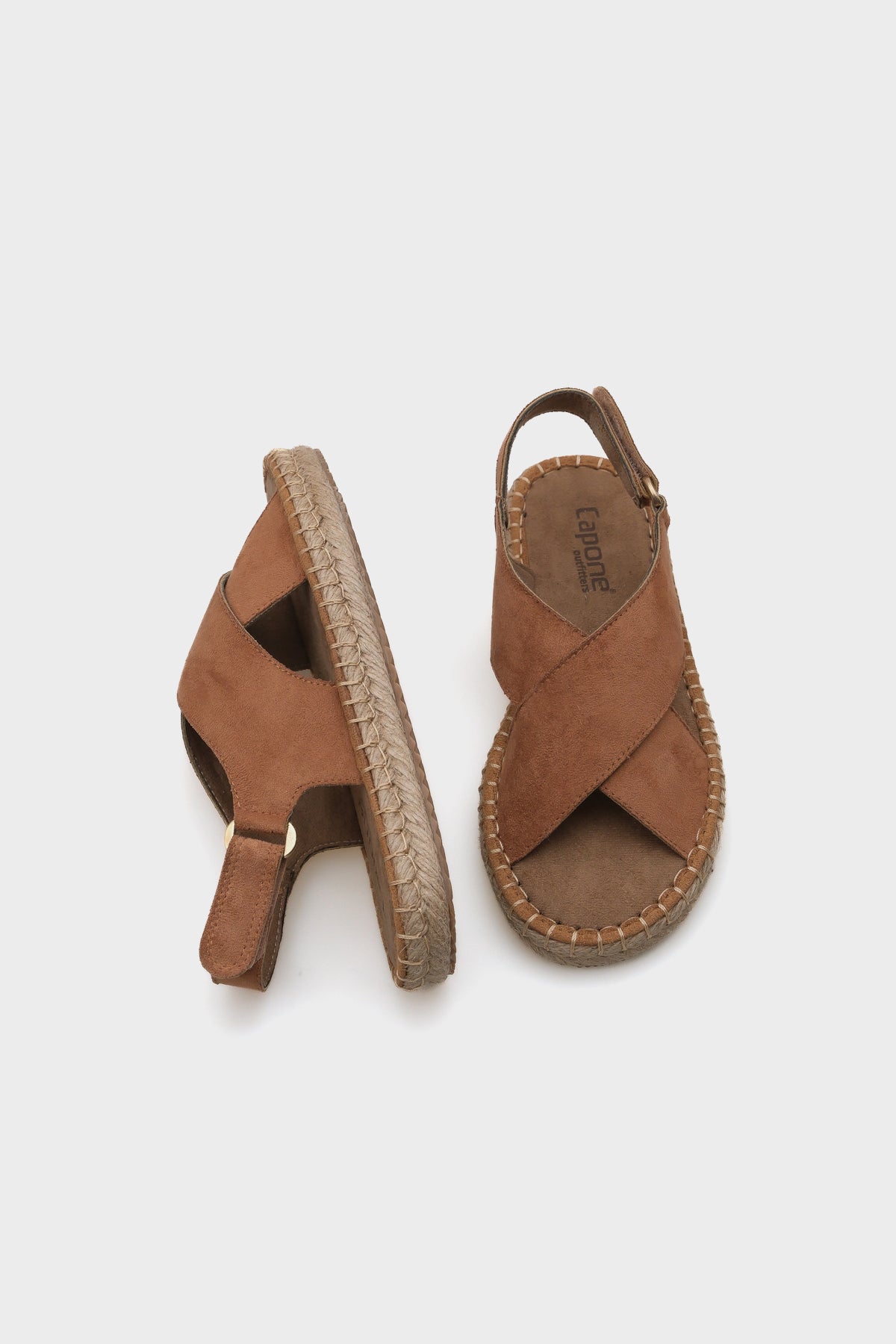 Çapraz Bantlı Kadın Espadril Sandalet