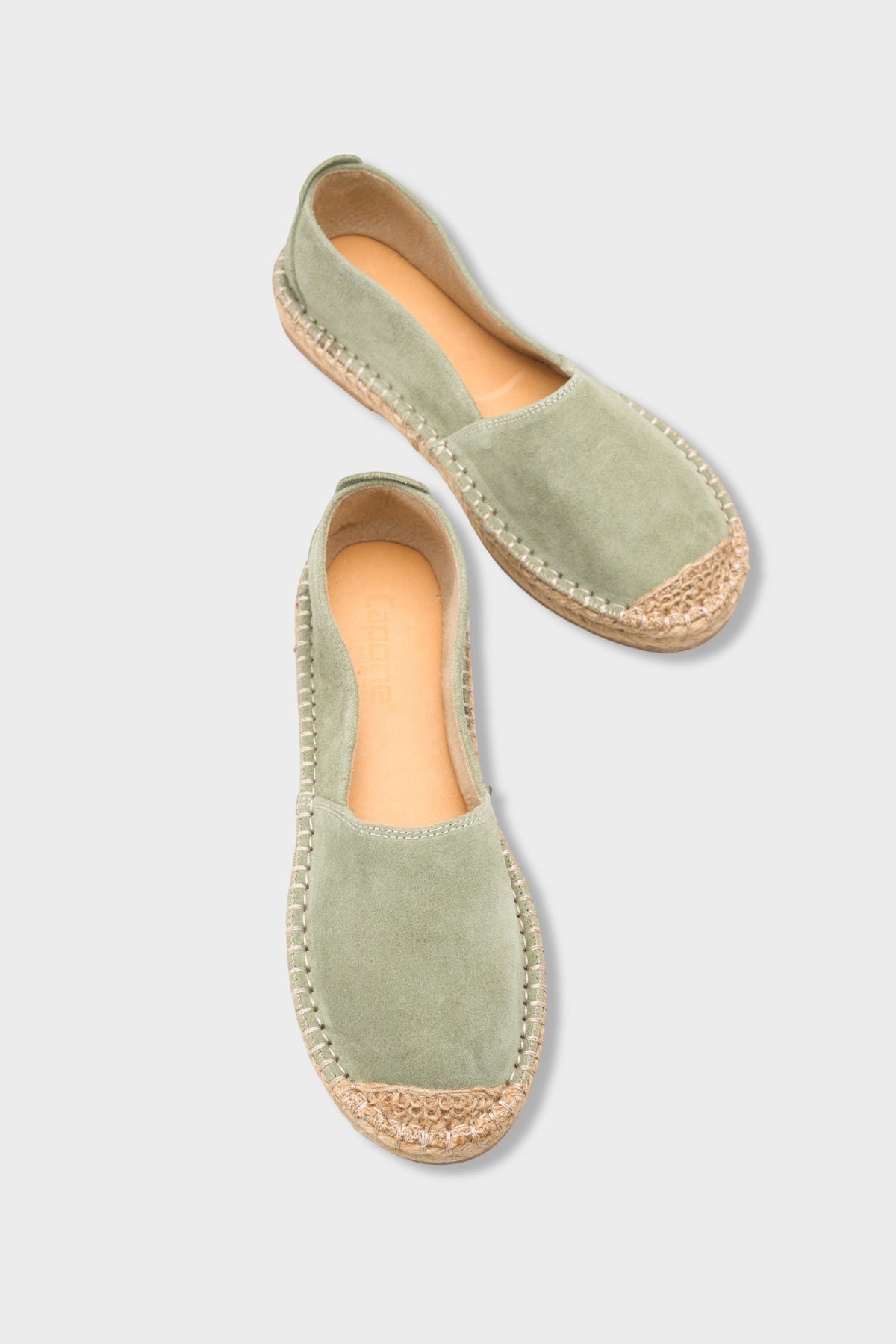 Laurie Hakiki Deri Süet Kadın Espadril