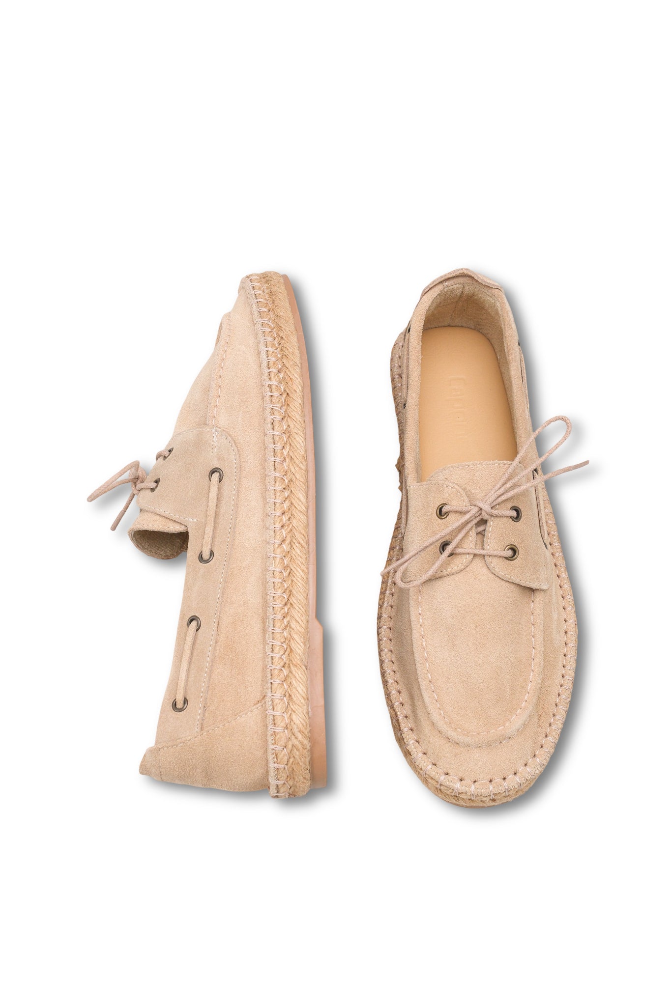 Drake Hakiki Deri Süet Espadril Tabanlı Erkek Loafer Ayakkabı
