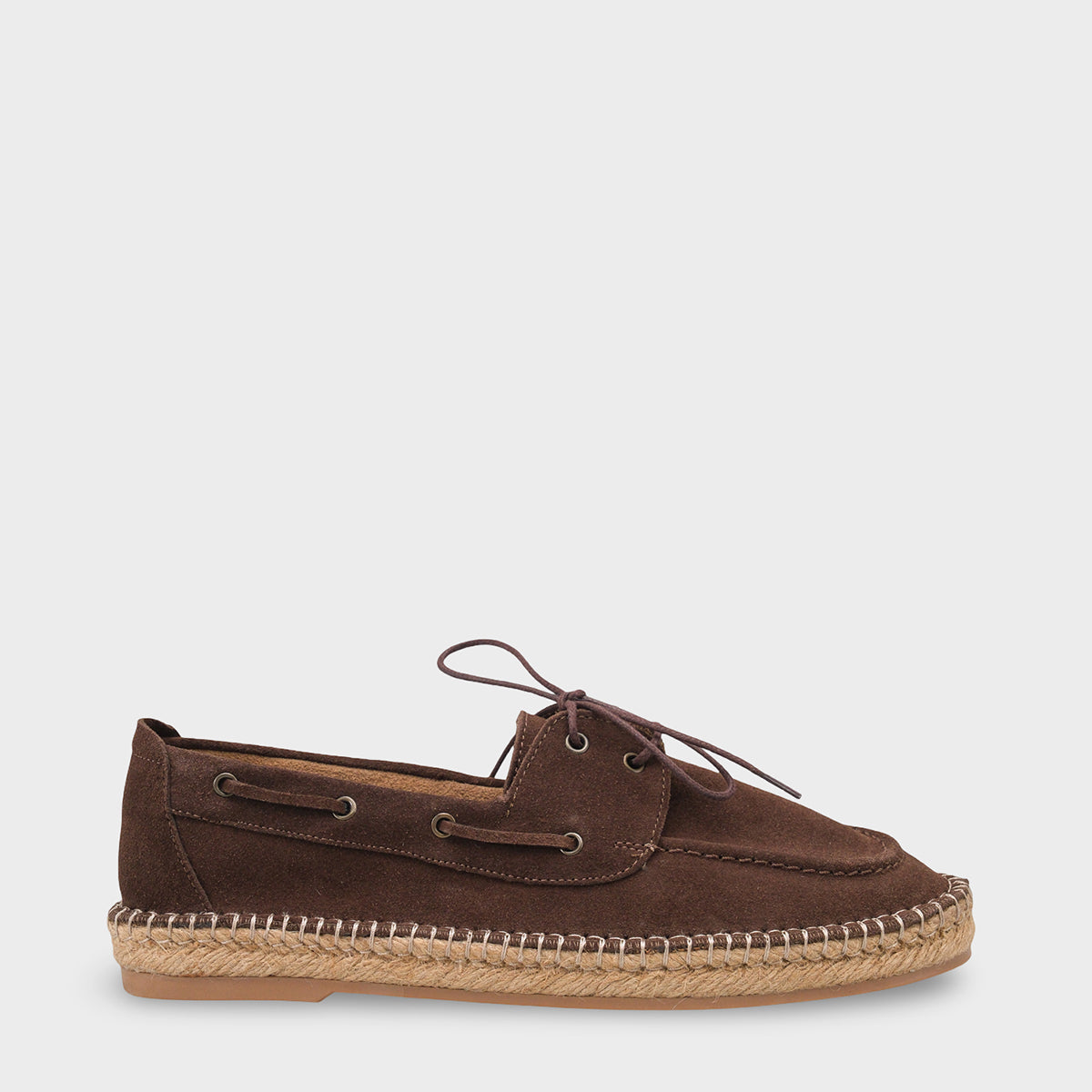 Drake Hakiki Deri Süet Espadril Tabanlı Erkek Loafer Ayakkabı