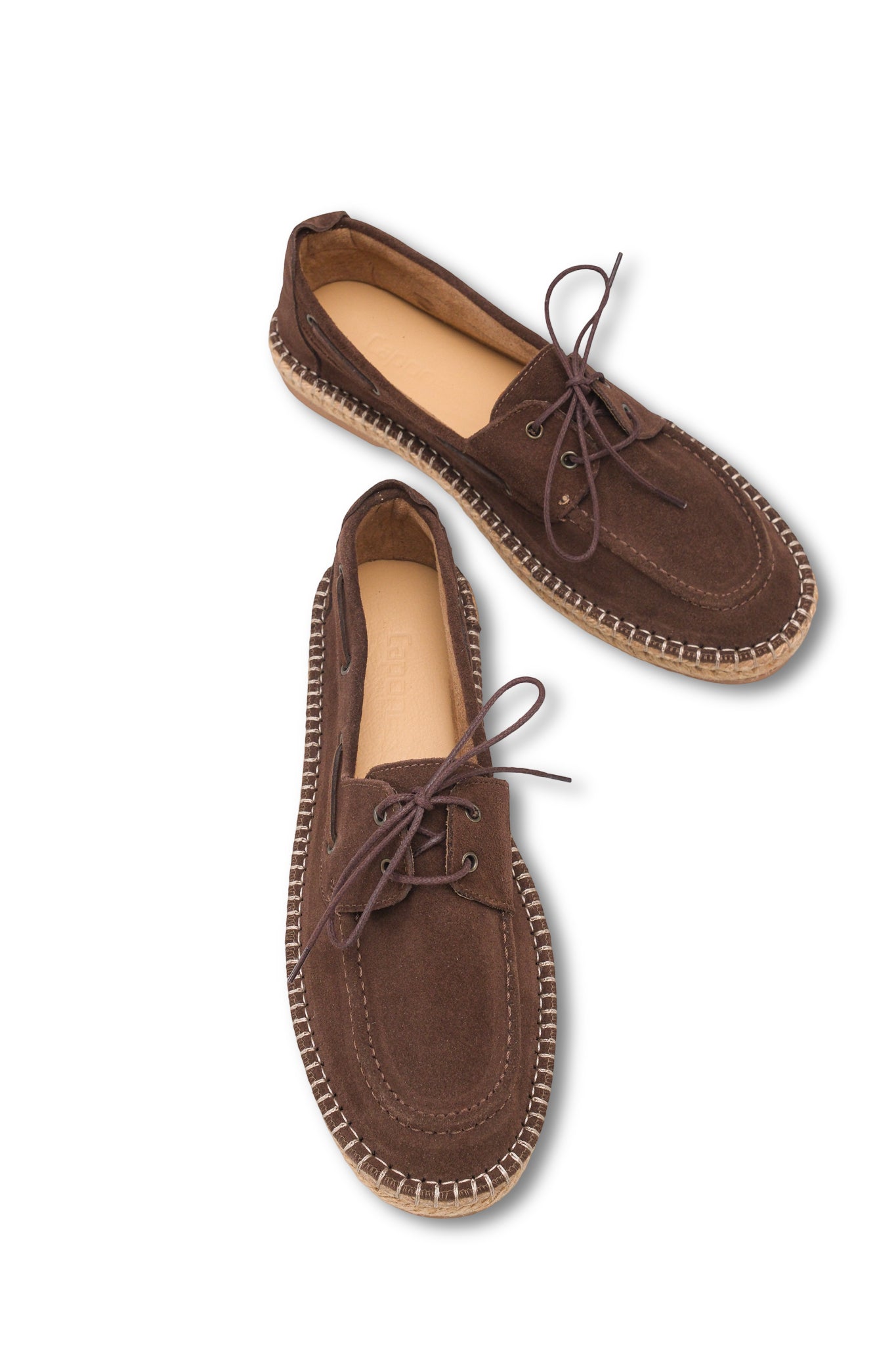 Drake Hakiki Deri Süet Espadril Tabanlı Erkek Loafer Ayakkabı