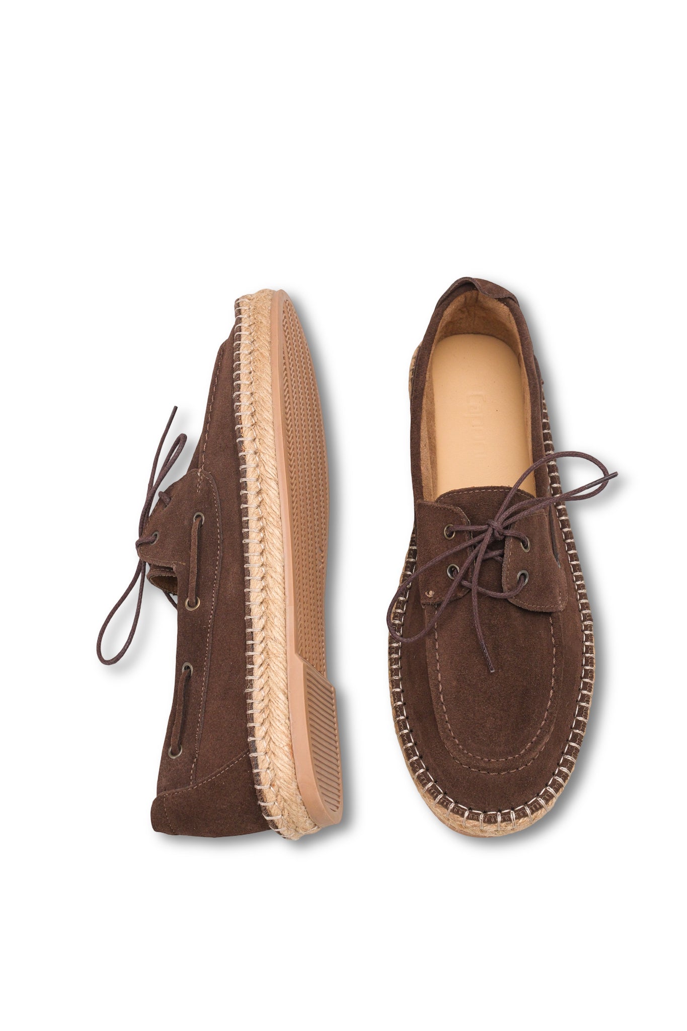 Drake Hakiki Deri Süet Espadril Tabanlı Erkek Loafer Ayakkabı