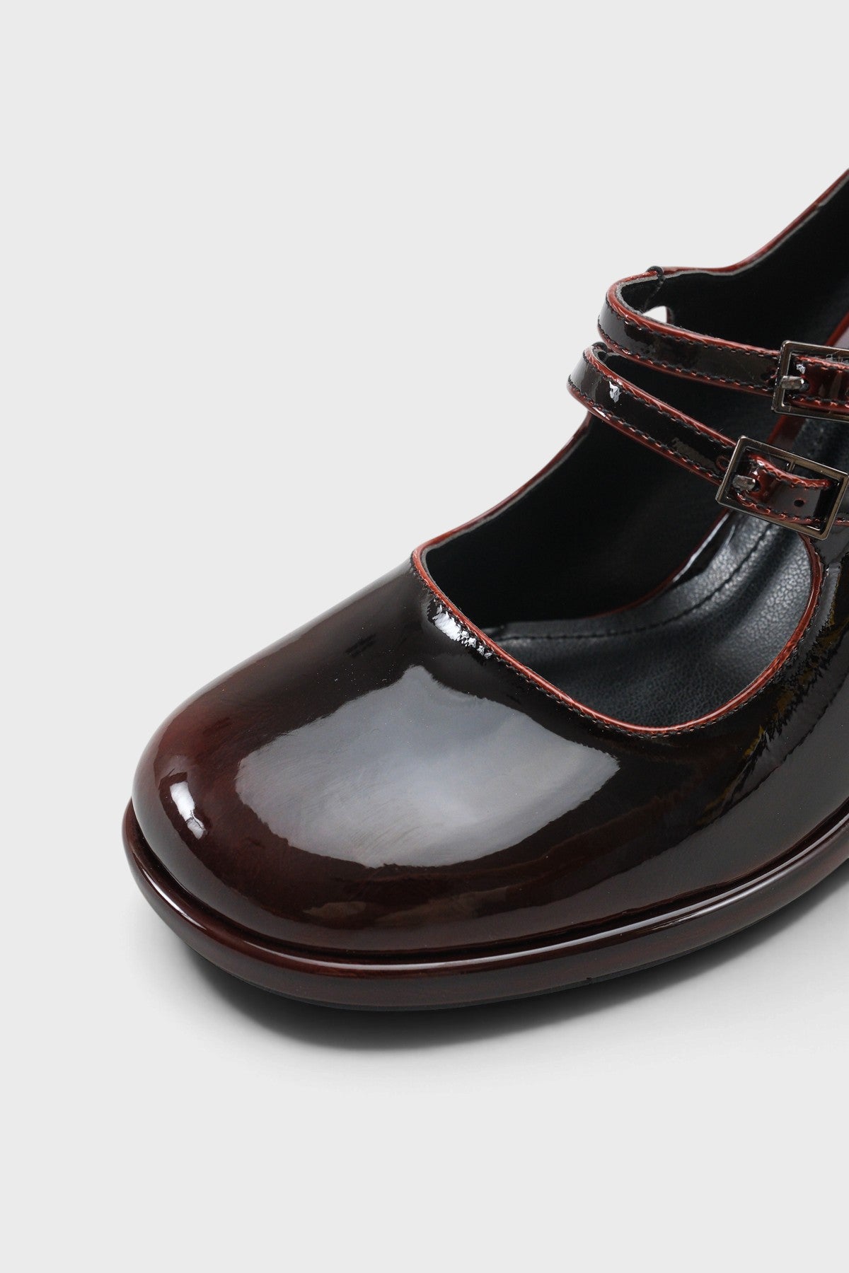 Jeana Platform Tabanlı Parlak Mary Jane Ayakkabı