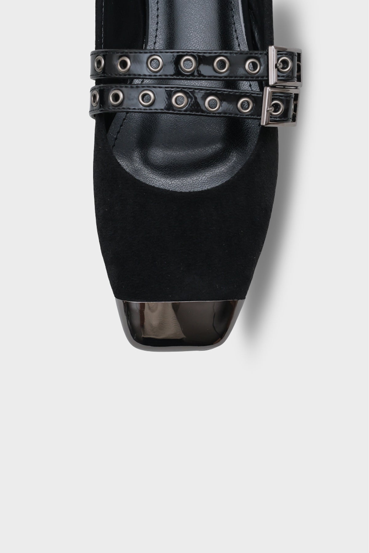 Erinn Metal Küt Burunlu Taşlı Babet