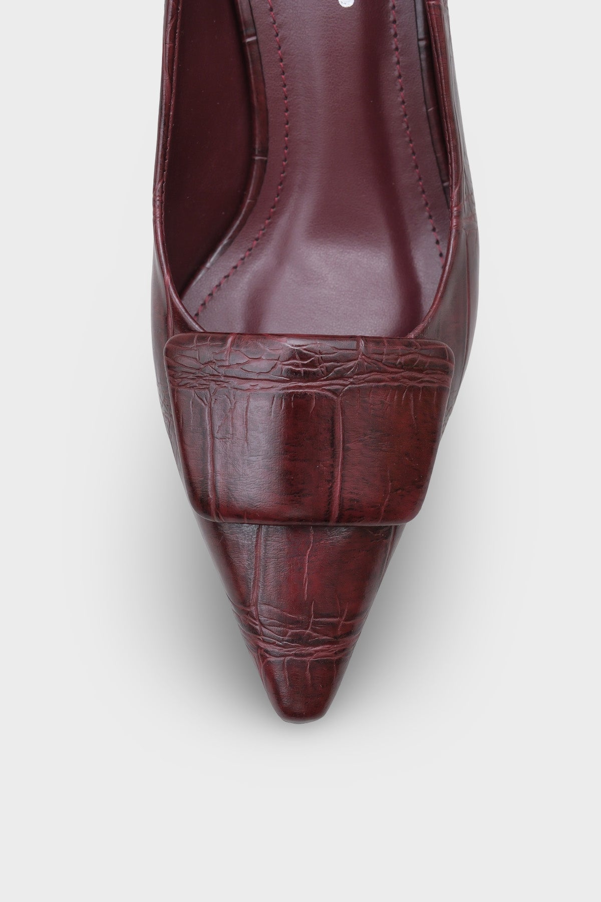 Kathleen Orta Topuklu Kroko Desenli Kadın Günlük Şık Ayakkabı