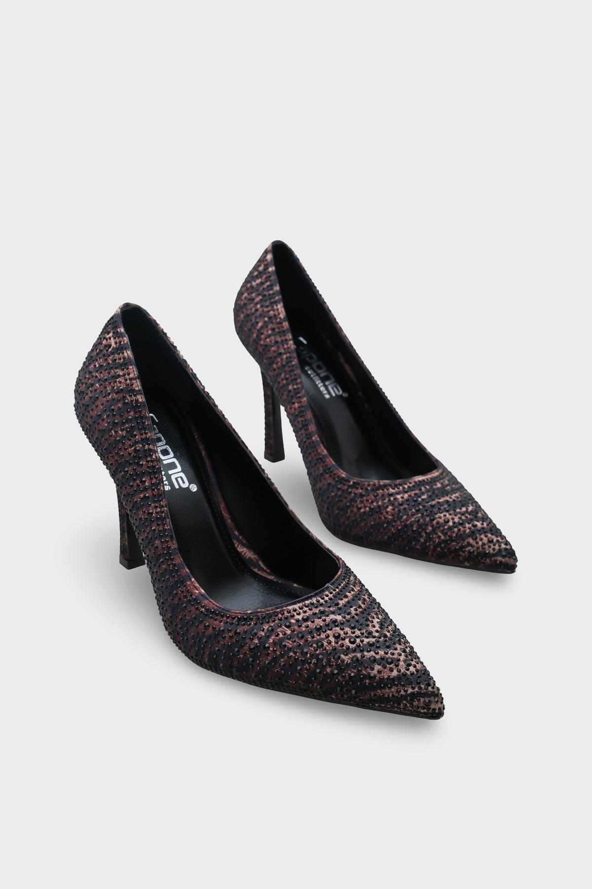 Neely Taşlı Orta Topuklu Saten Abiye Stiletto