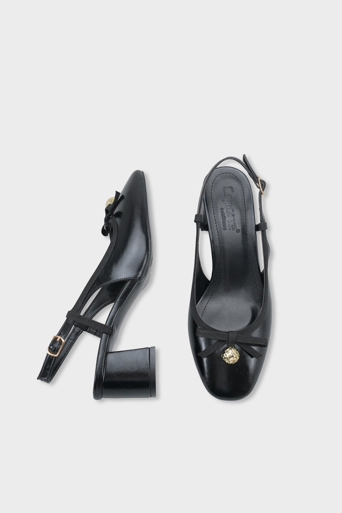 Arielle Yuvarlak Burunlu Bilekten Bantlı Orta Topuklu Fiyonklu Kadın Ayakkabı