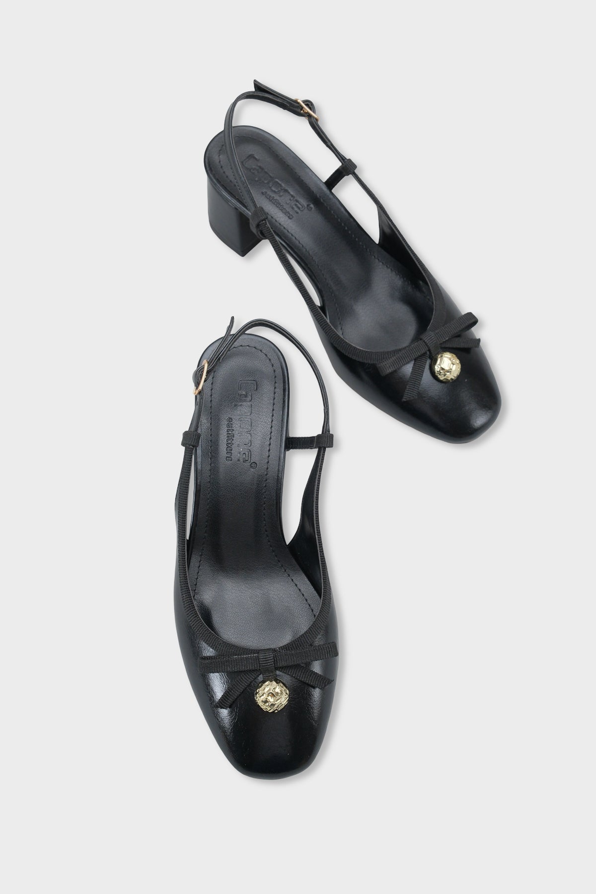 Arielle Yuvarlak Burunlu Bilekten Bantlı Orta Topuklu Fiyonklu Kadın Ayakkabı