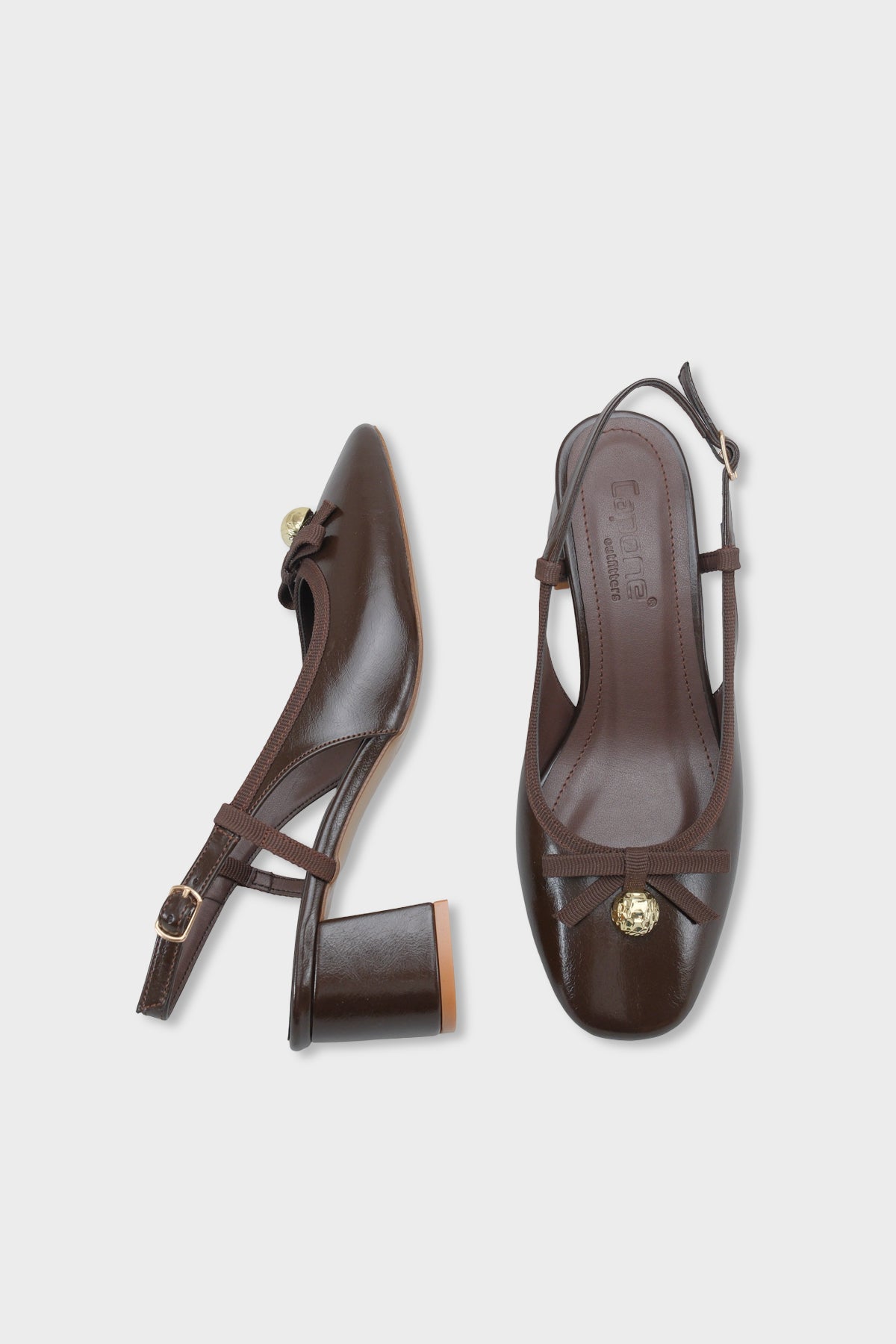 Arielle Yuvarlak Burunlu Bilekten Bantlı Orta Topuklu Fiyonklu Kadın Ayakkabı