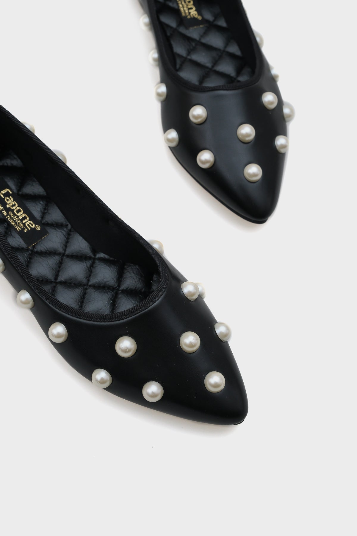 Alice İnci Aksesuarlı Sivri Burunlu Babet