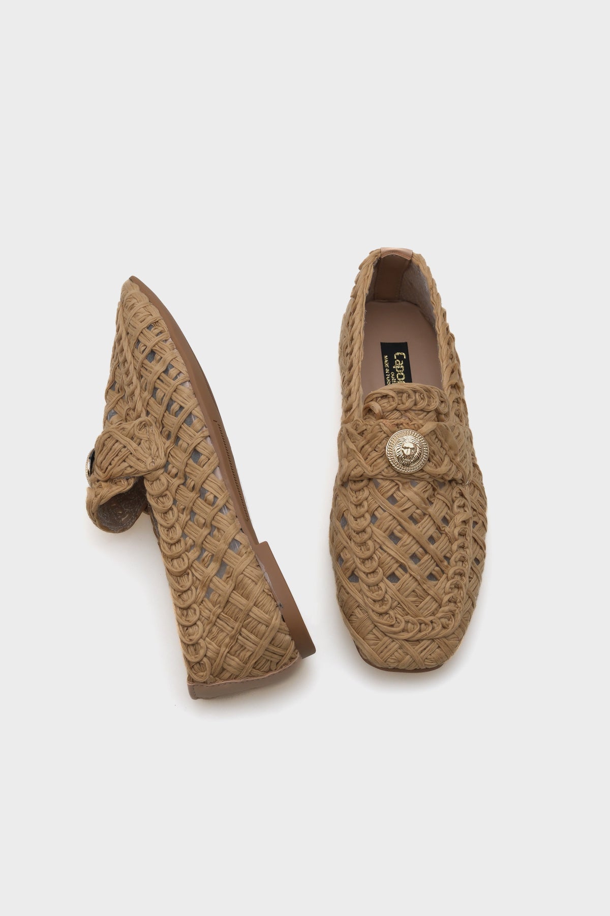 Tara Hasır Örgü Kadın Loafer