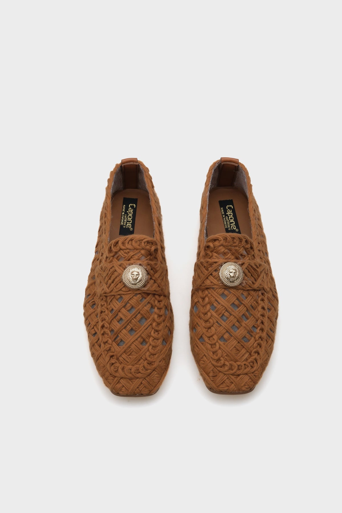 Tara Hasır Örgü Kadın Loafer