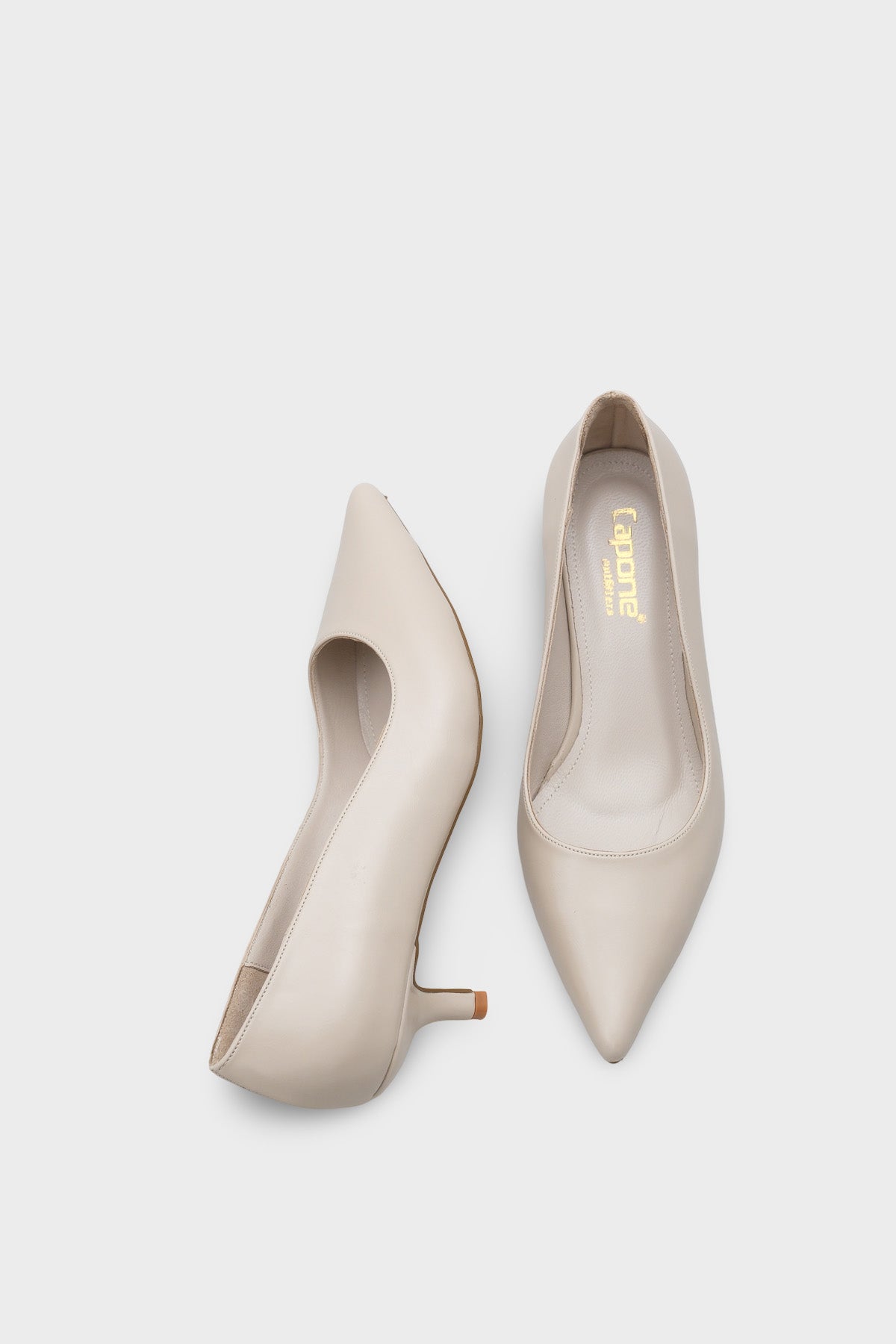 Veronica Orta Topuklu Sivri Burunlu Hakiki Deri Astar Kadın Stiletto