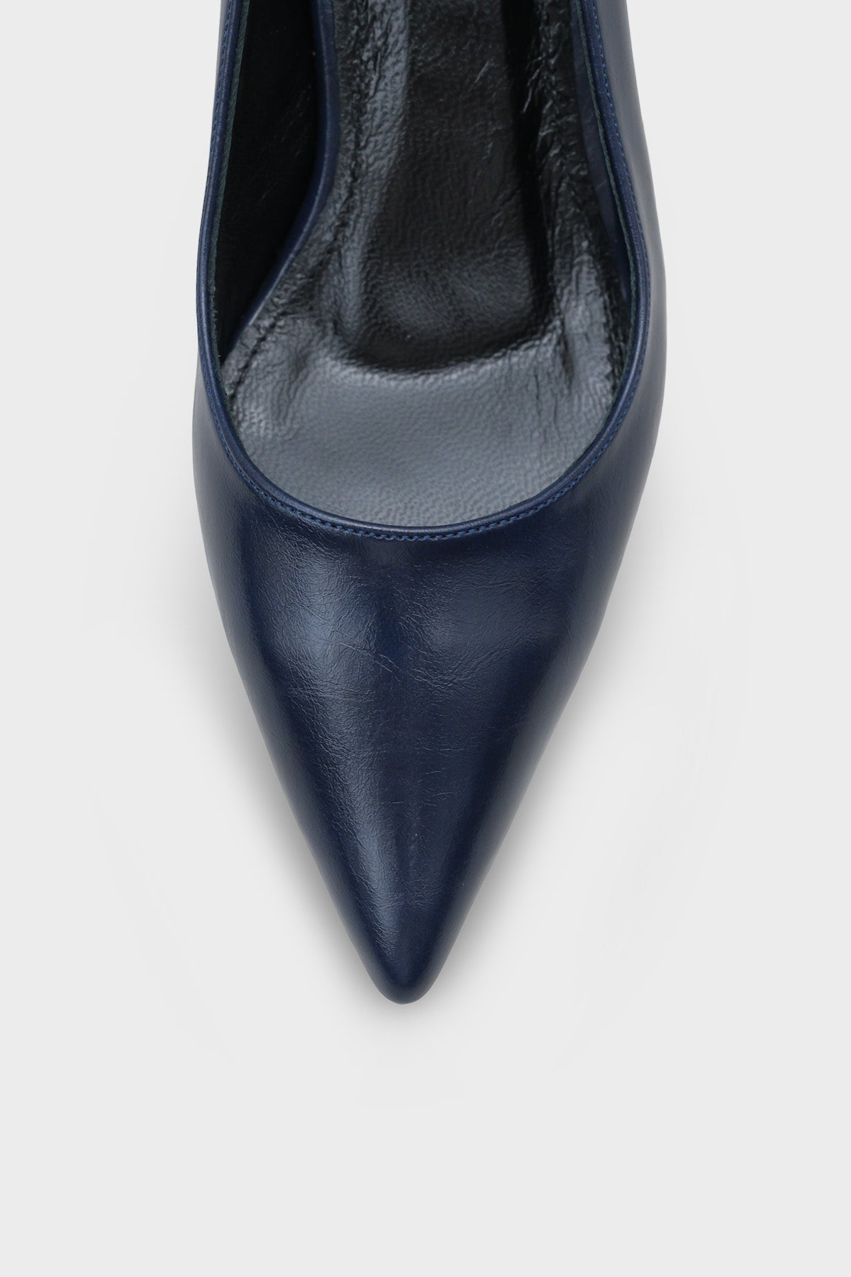 Veronica Orta Topuklu Sivri Burunlu Hakiki Deri Astar Kadın Stiletto