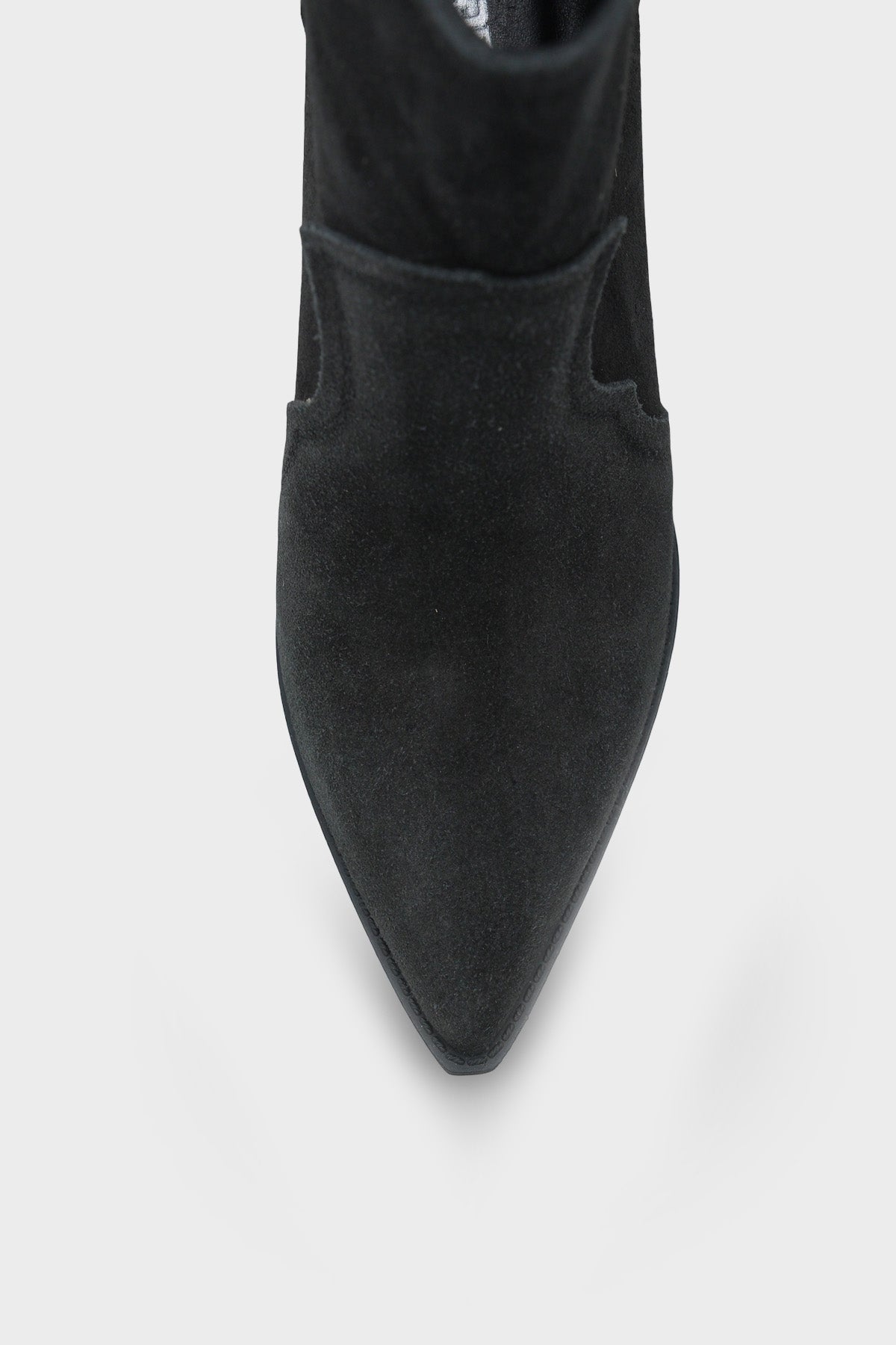 Tiffani Sivri Burunlu Hakiki Deri Yandan Çekmeli Kadın Kovboy Bot