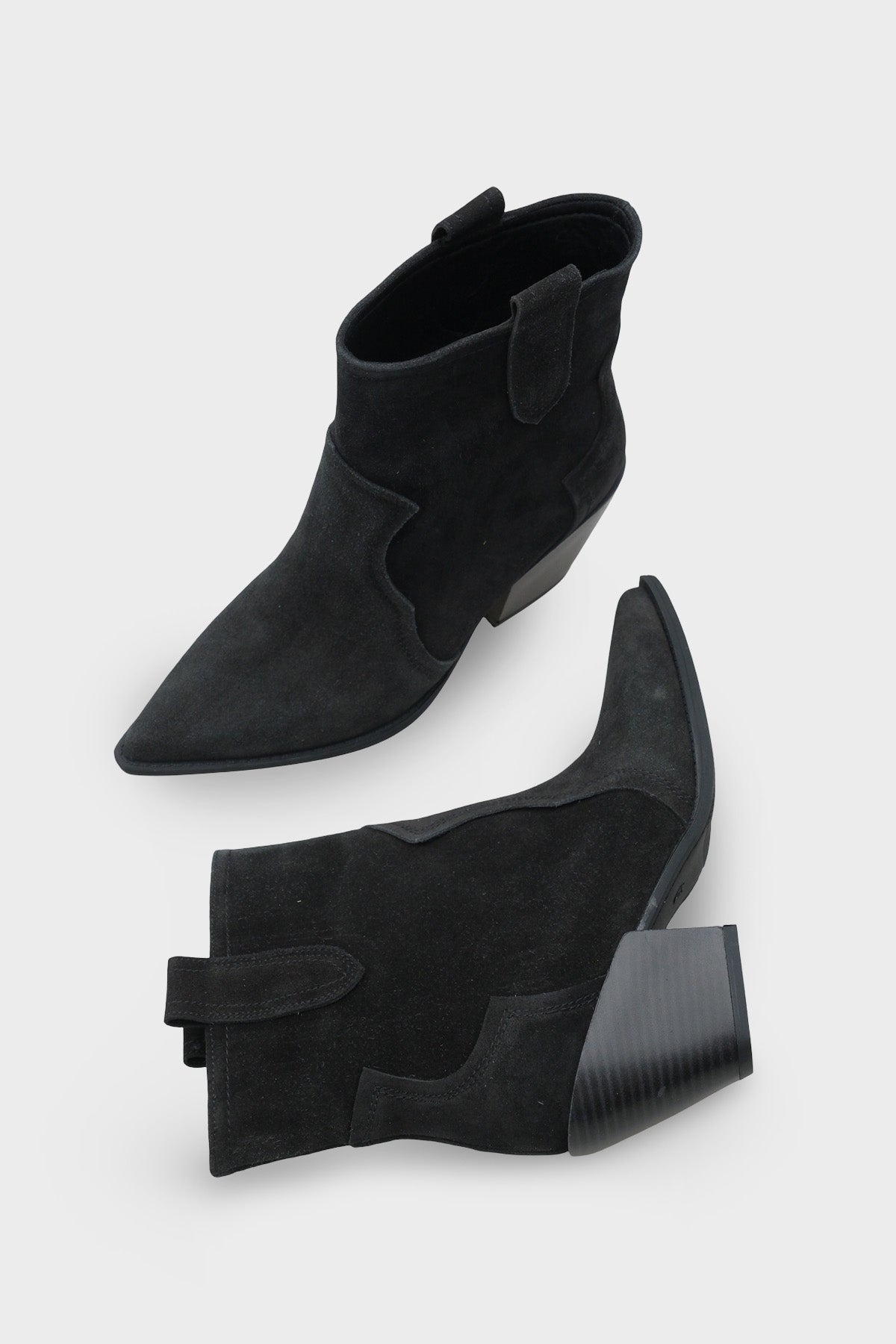 Tiffani Sivri Burunlu Hakiki Deri Yandan Çekmeli Kadın Kovboy Bot