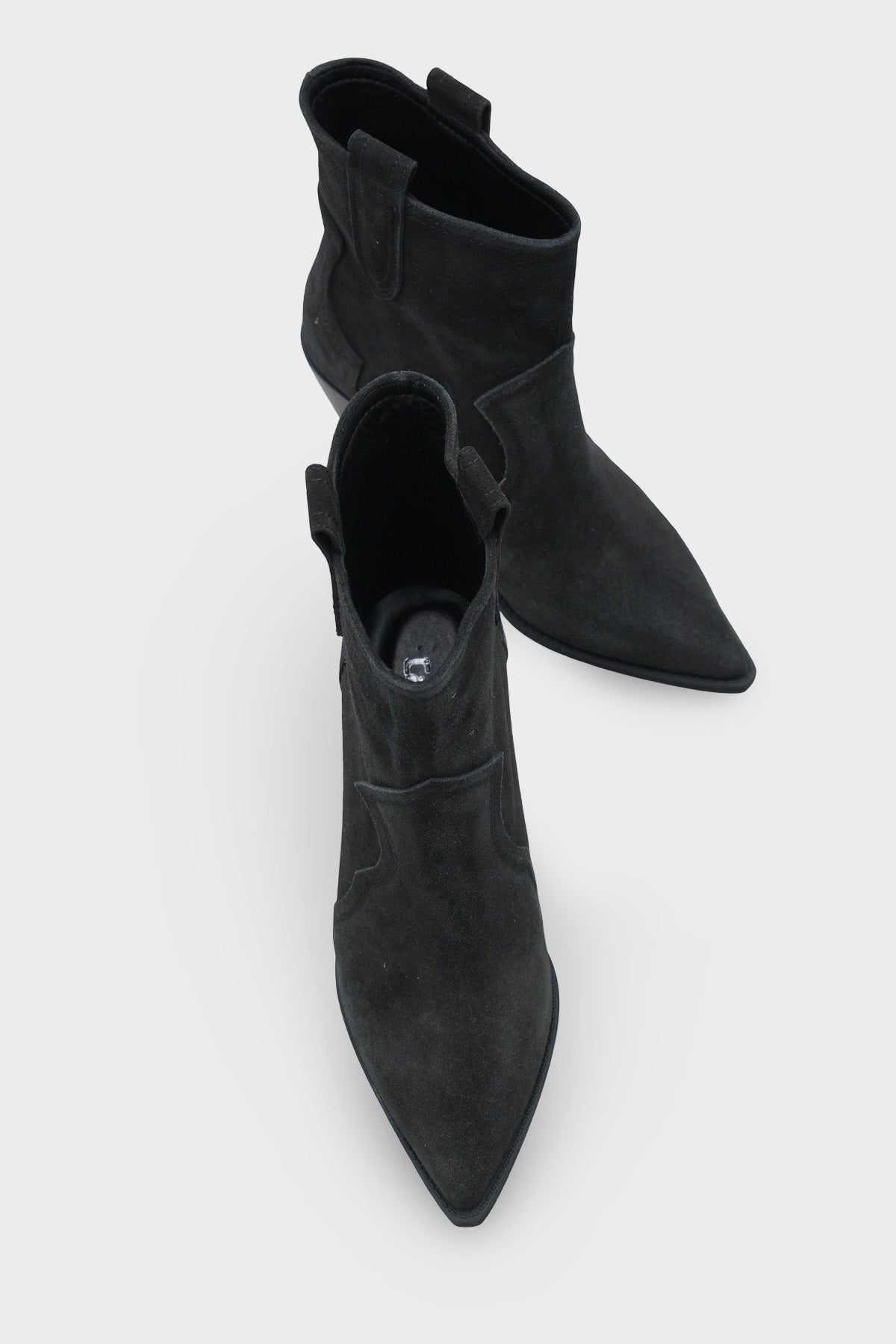 Tiffani Sivri Burunlu Hakiki Deri Yandan Çekmeli Kadın Kovboy Bot