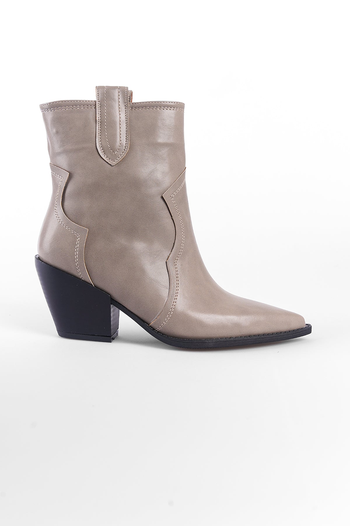 Tiffani Sivri Burunlu Yandan Çekmeli Kadın Kovboy Bot