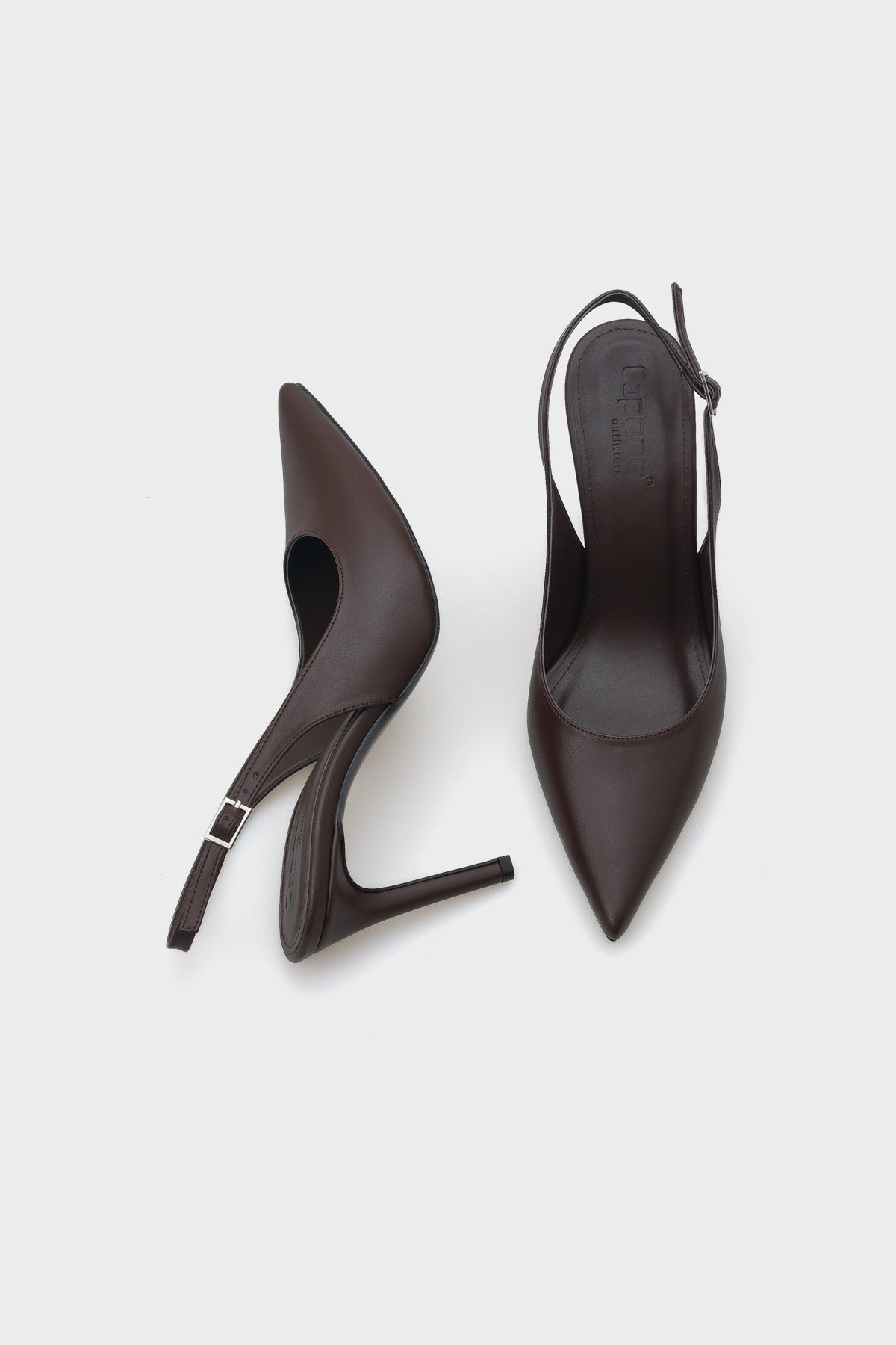 Helsa Hakiki Deri İç Astarlı Topuklu Arkası Açık Kadın Stiletto