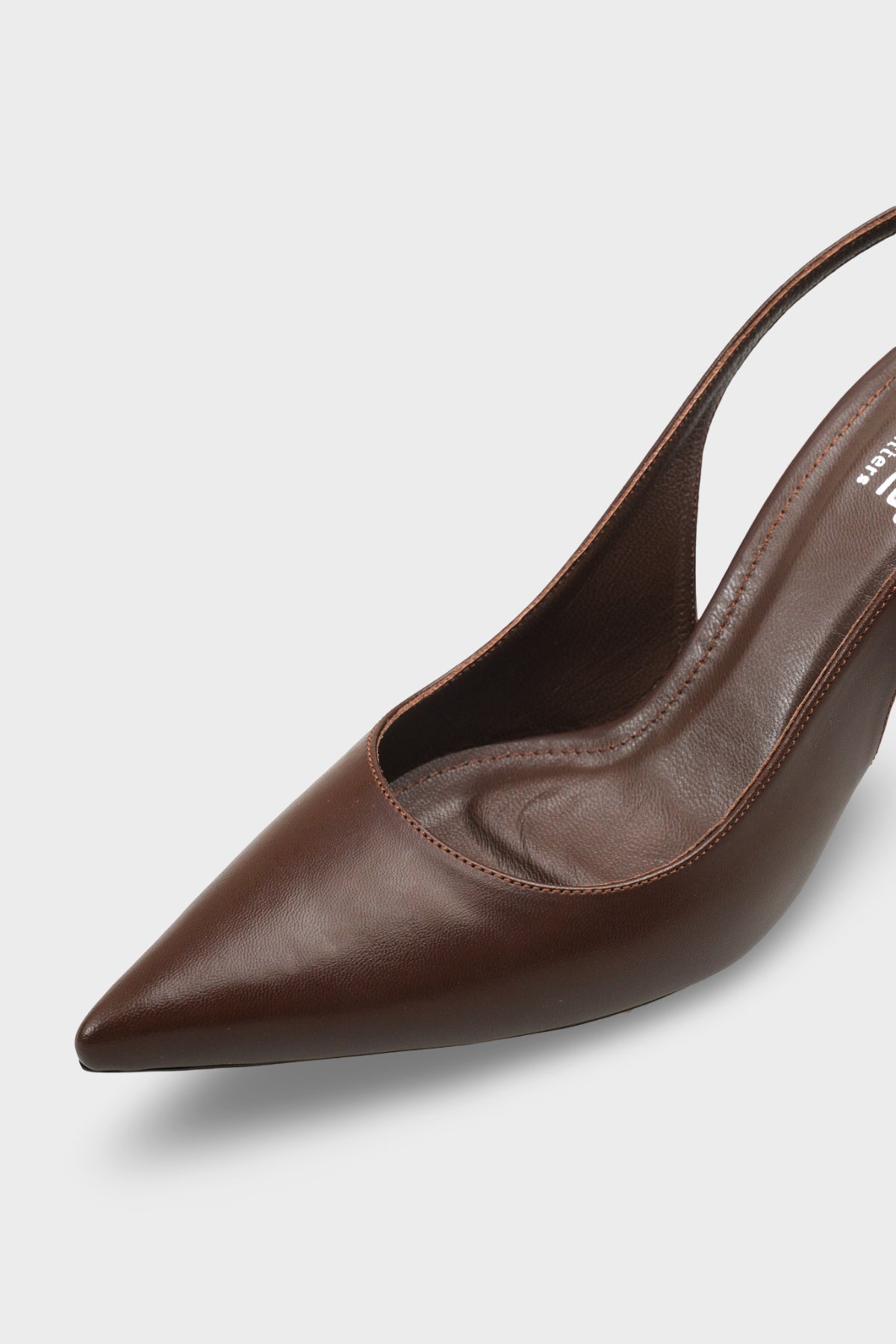 Helsa Hakiki Deri İç Astarlı Topuklu Arkası Açık Kadın Stiletto