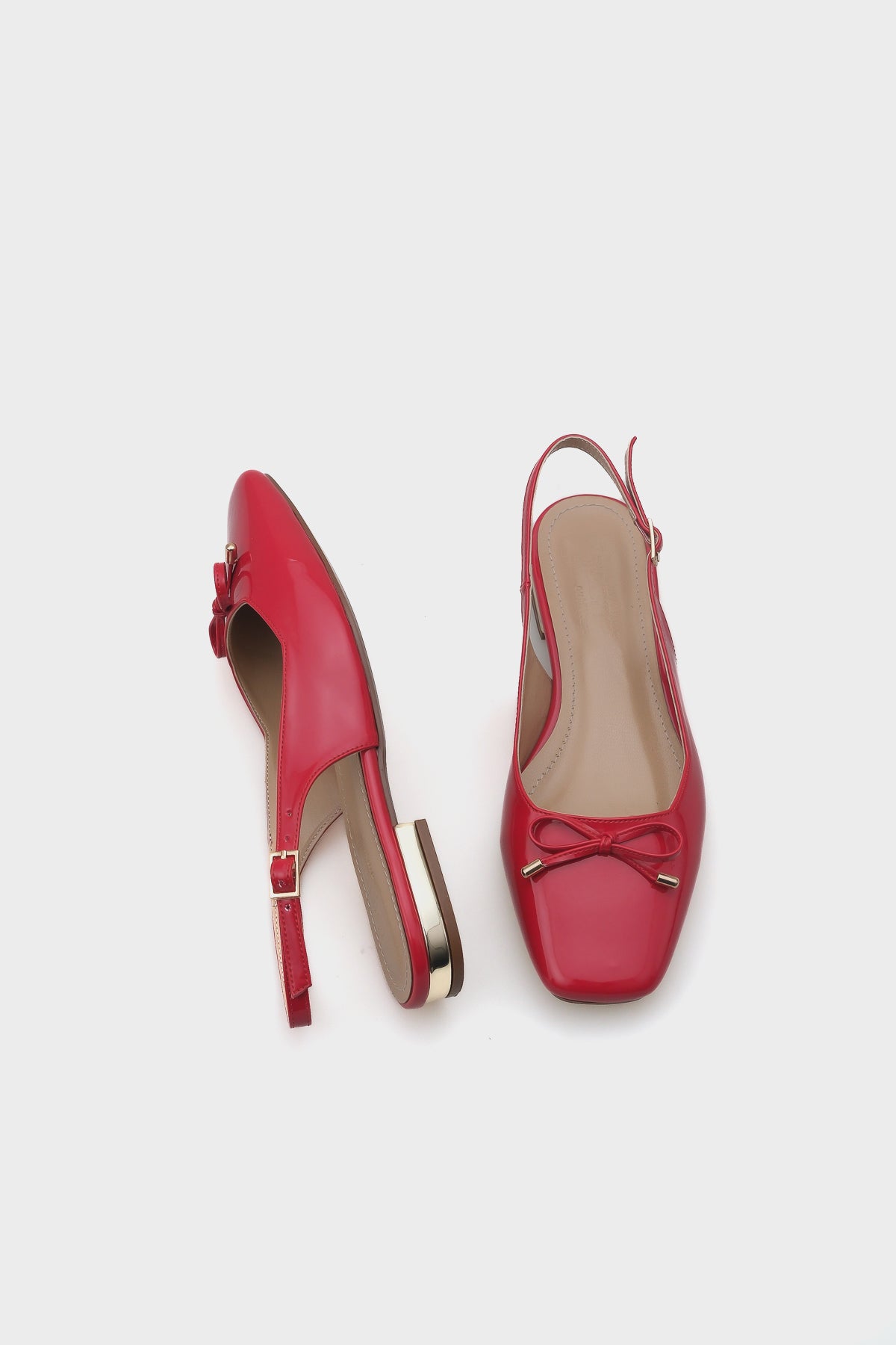 Angela Metal Topuklu Arkası Açık Kadın Babet