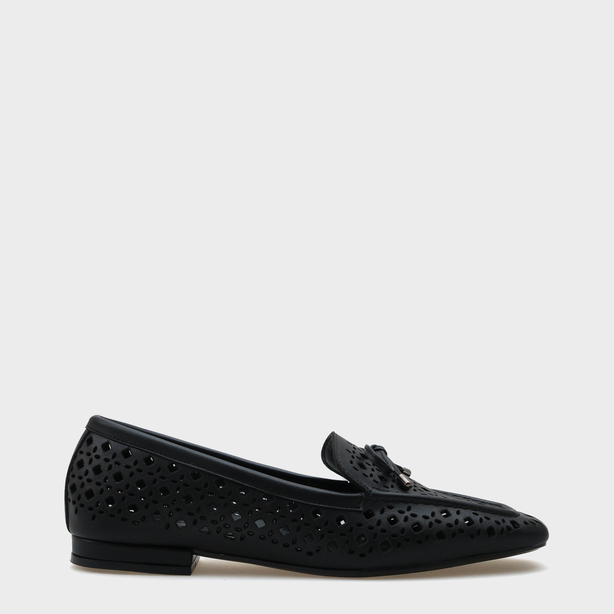 Cara Zımbalı Metalik Kadın Loafer