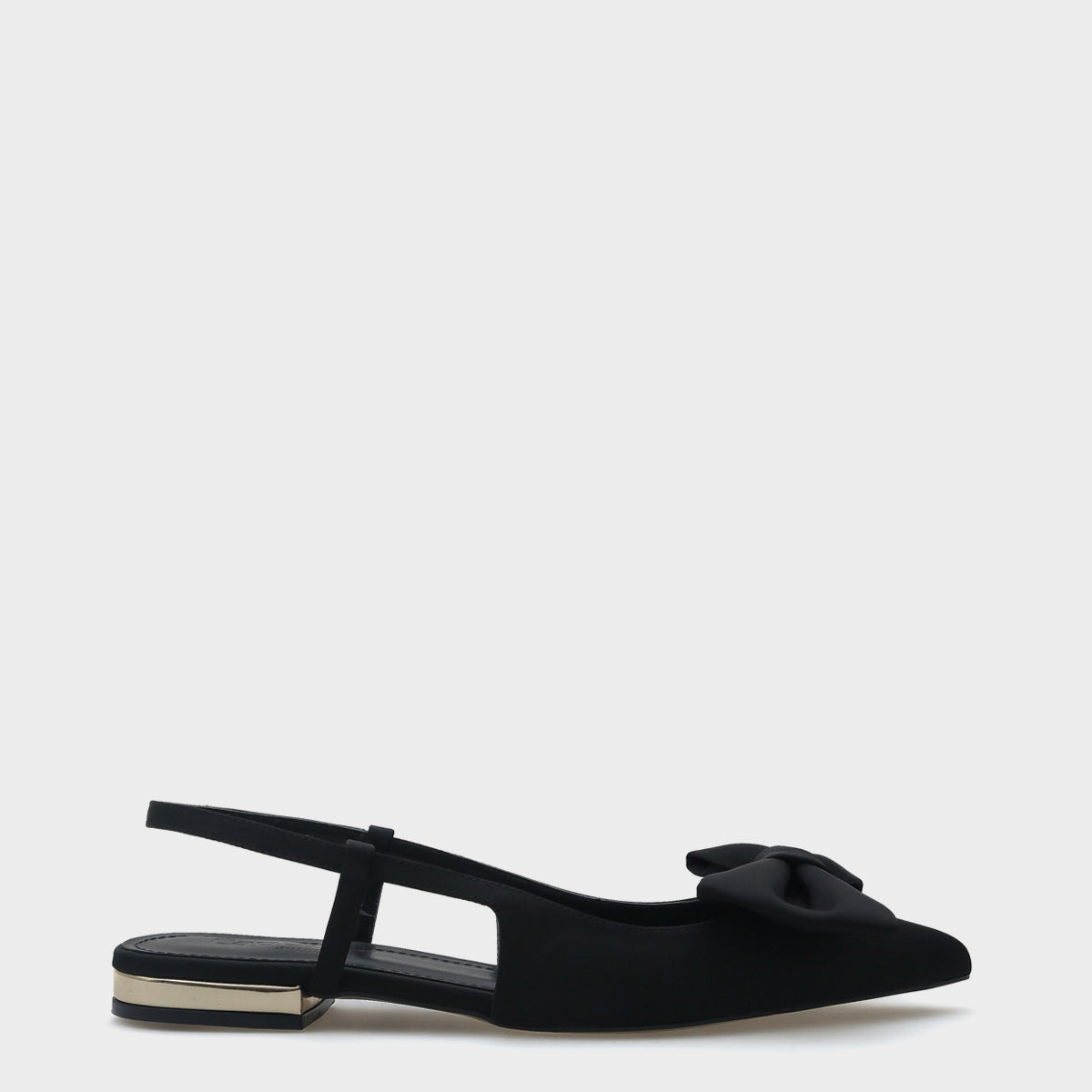 Ania Sivri Burunlu Saten Arkası Açık Kadın Babet