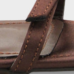 Connie Küt Burunlu Bilekten Bantlı Taşlı Tokalı Orta Topuklu Kadın Ayakkabı