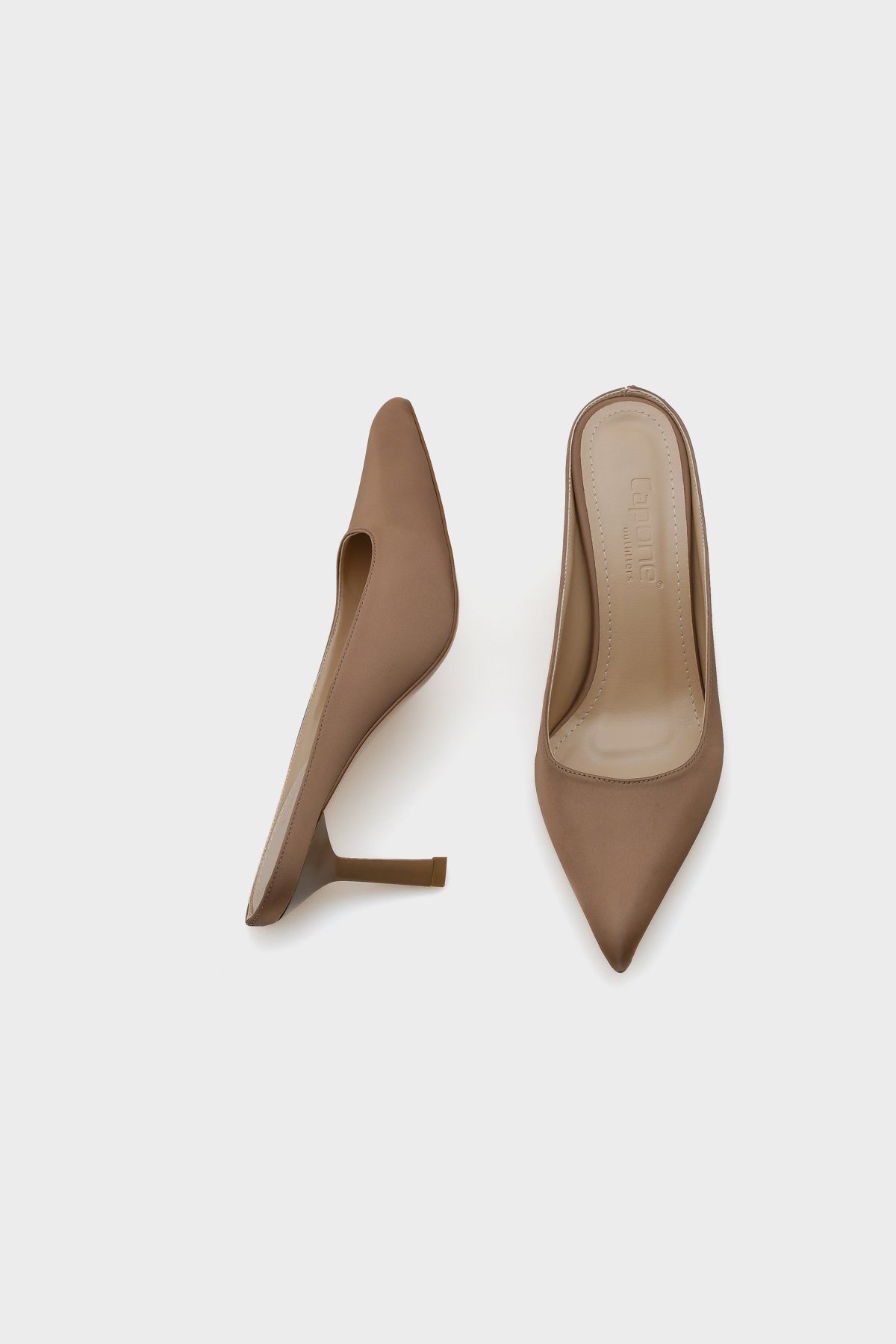 Lynda Sivri Burnu Kapalı Saten Kadın Terlik