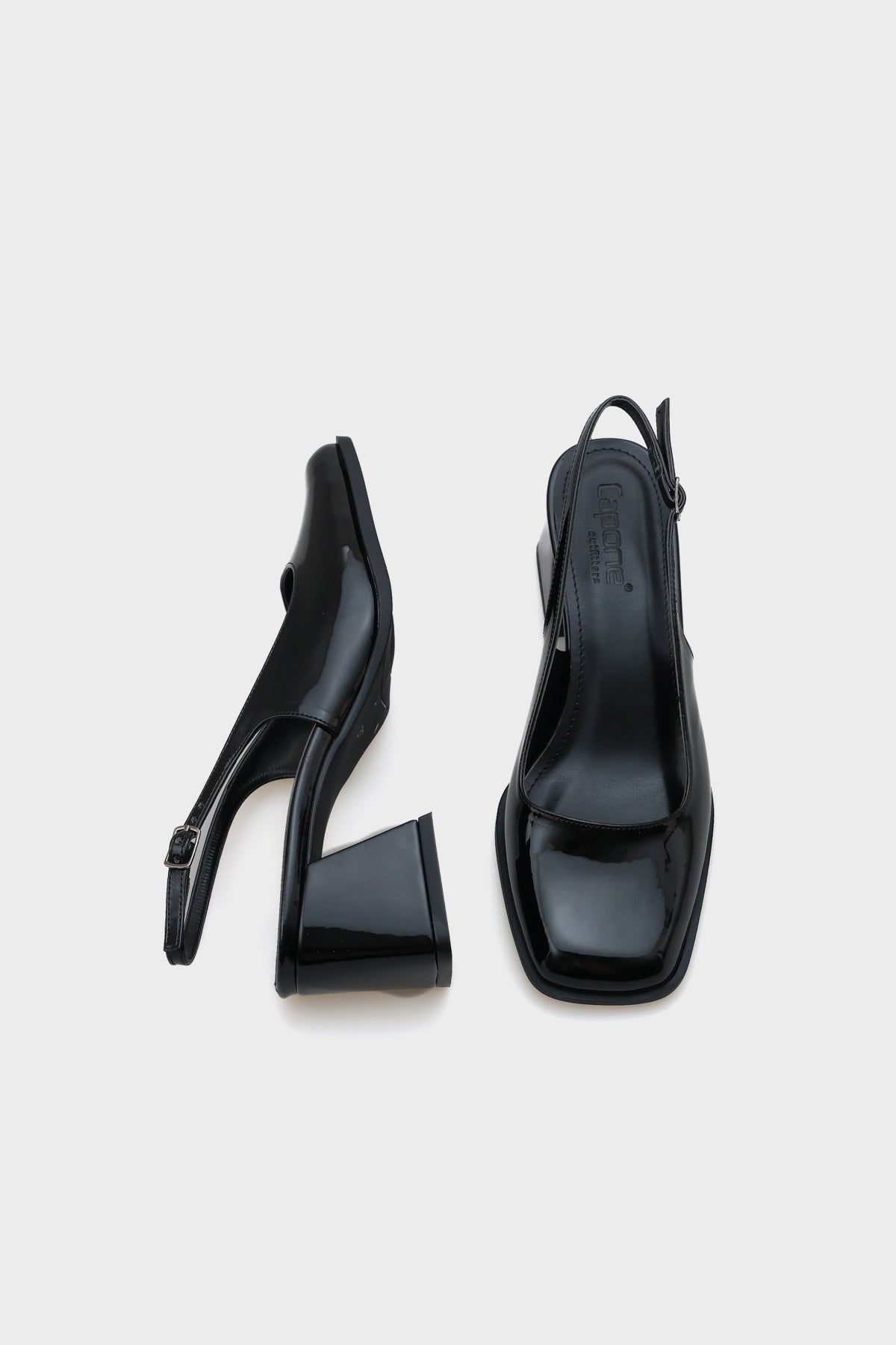 Rora Küt Burunlu Kalın Topuklu Arkası Açık Kadın Ayakkabı