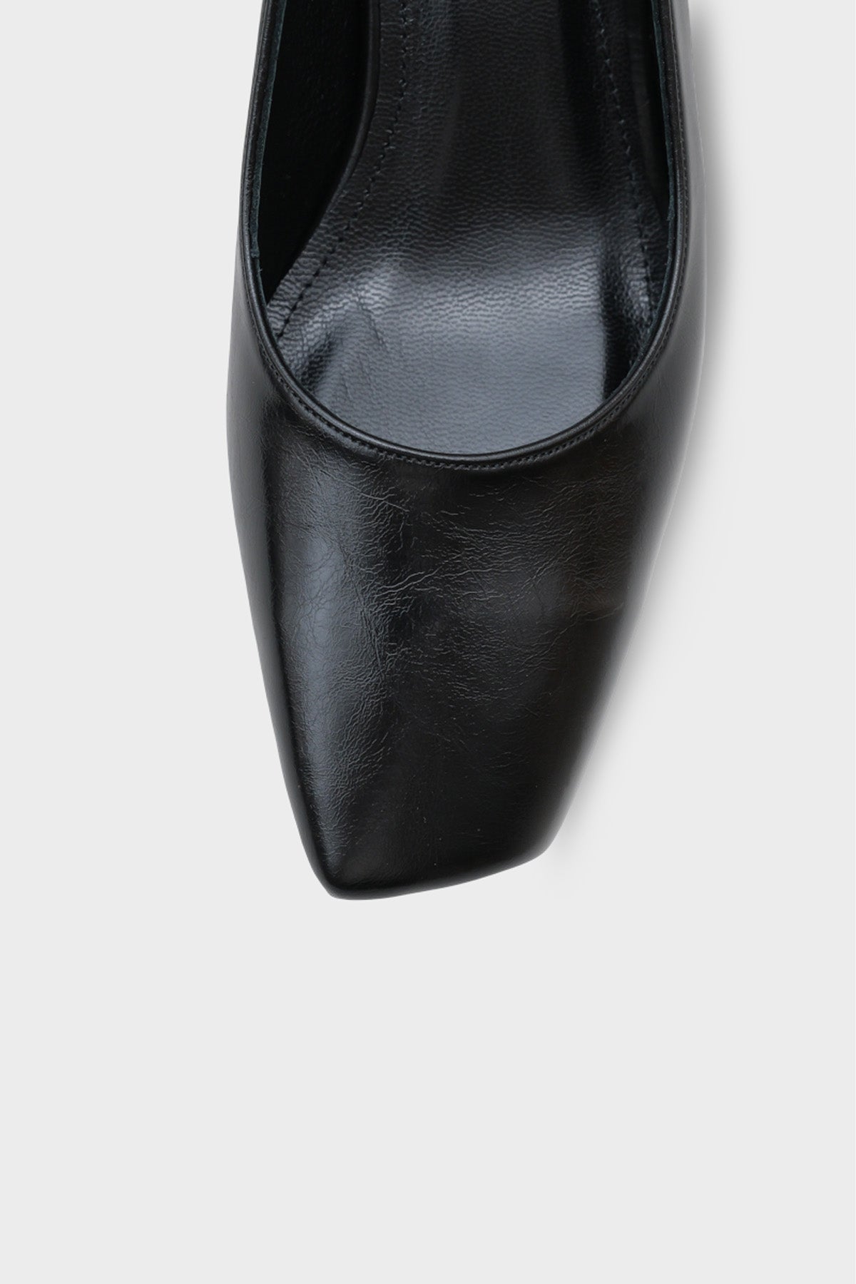 Janie Orta Boy Topuklu Küt Burunlu Hakiki Deri Astarlı Kadın Ayakkabı