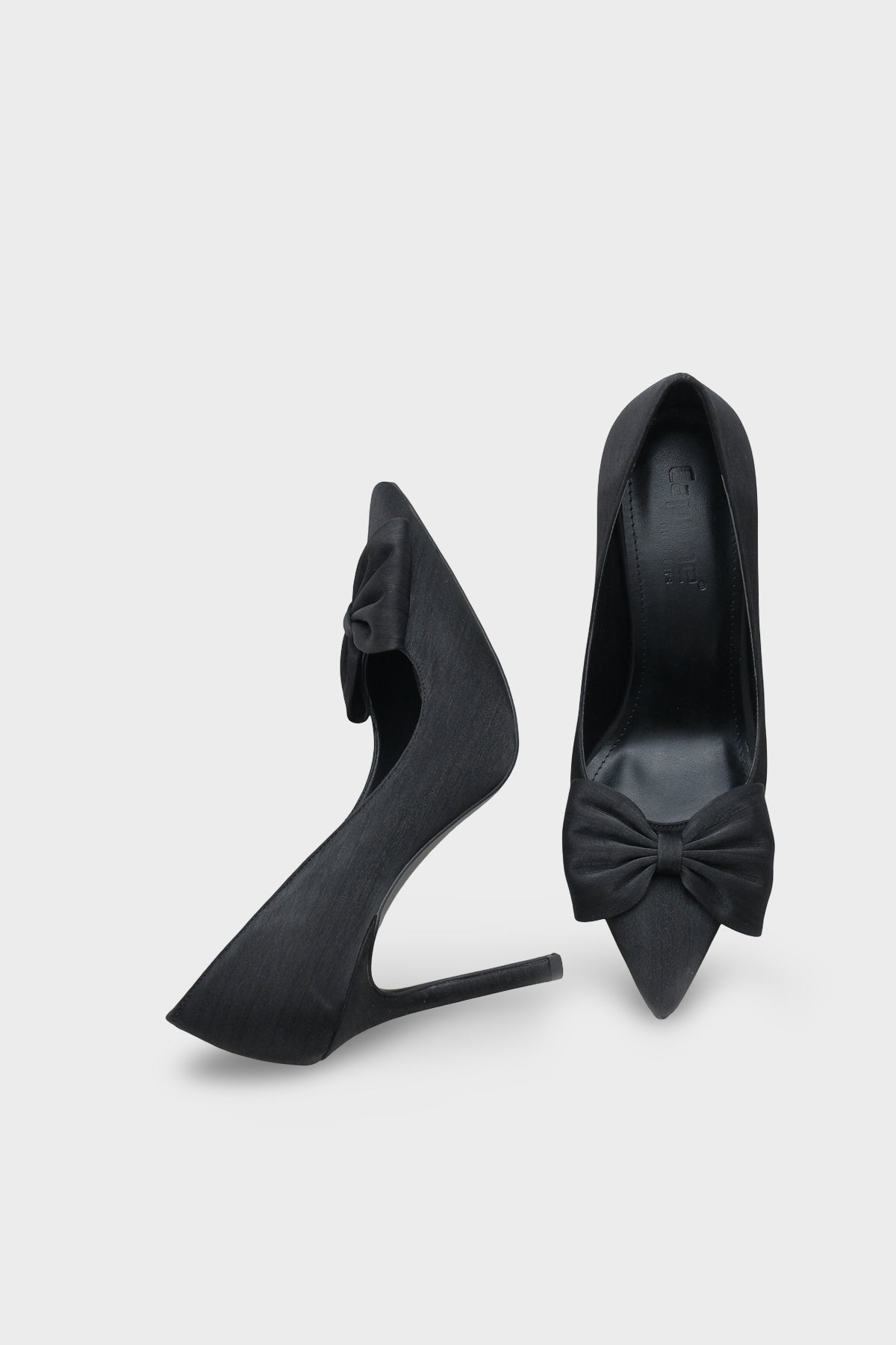 Trace Yüksek Topuklu Fiyonklu Saten Kadın Şık Abiye Ayakkabı