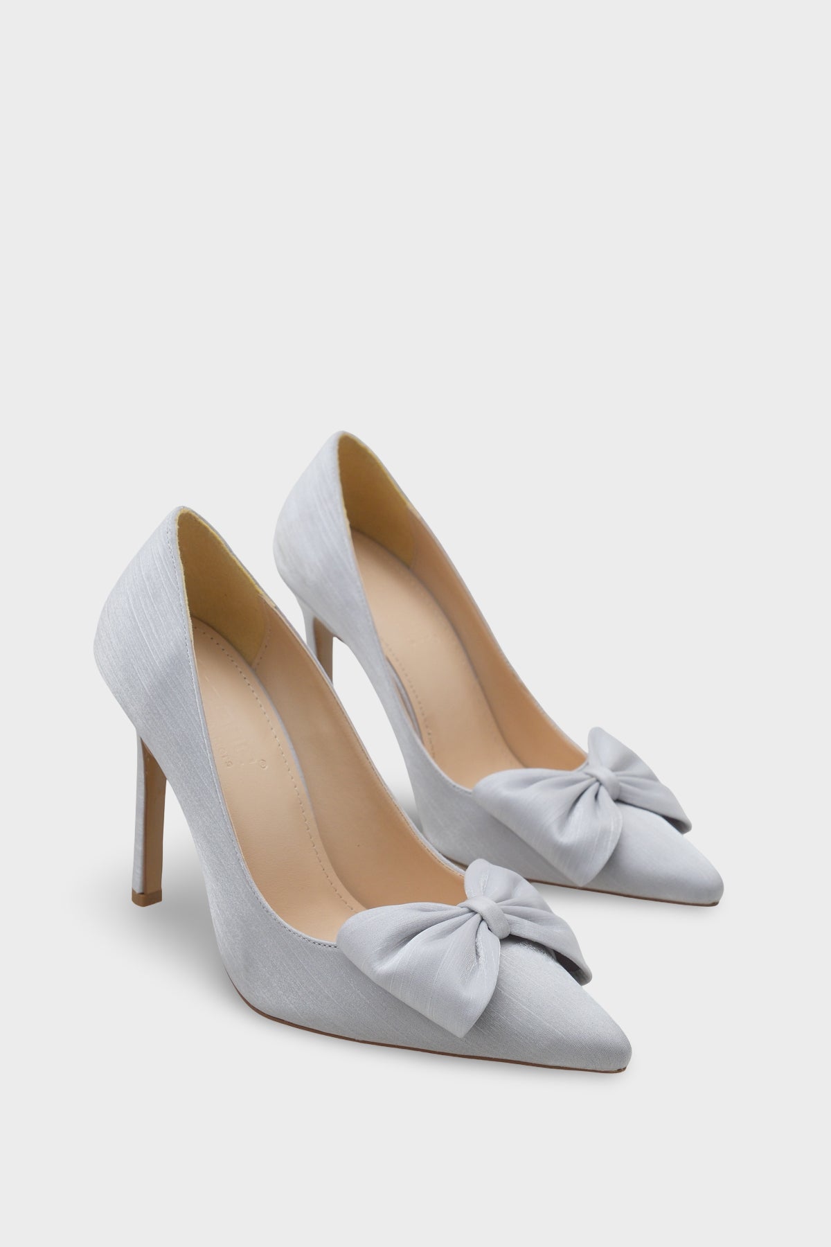 Trace Yüksek Topuklu Fiyonklu Saten Kadın Şık Abiye Ayakkabı