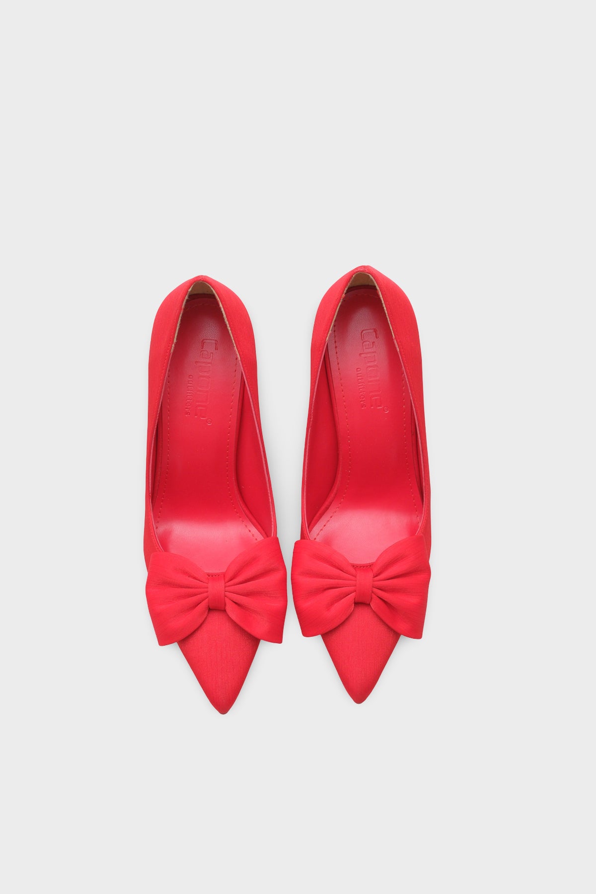 Trace Yüksek Topuklu Fiyonklu Saten Kadın Şık Abiye Ayakkabı