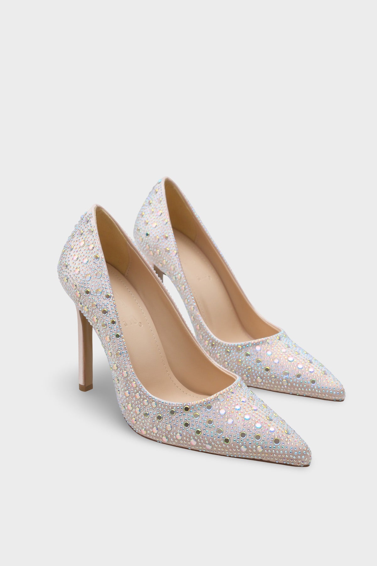 Lillian Taşlı Yüksek Topuklu Saten Şık Stiletto