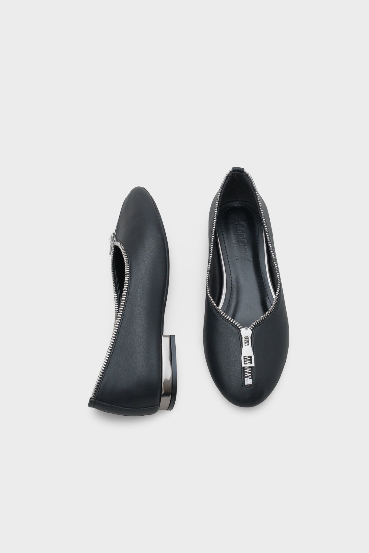 Laurella Kısa Topuklu Fermuarlı Kadın Babet