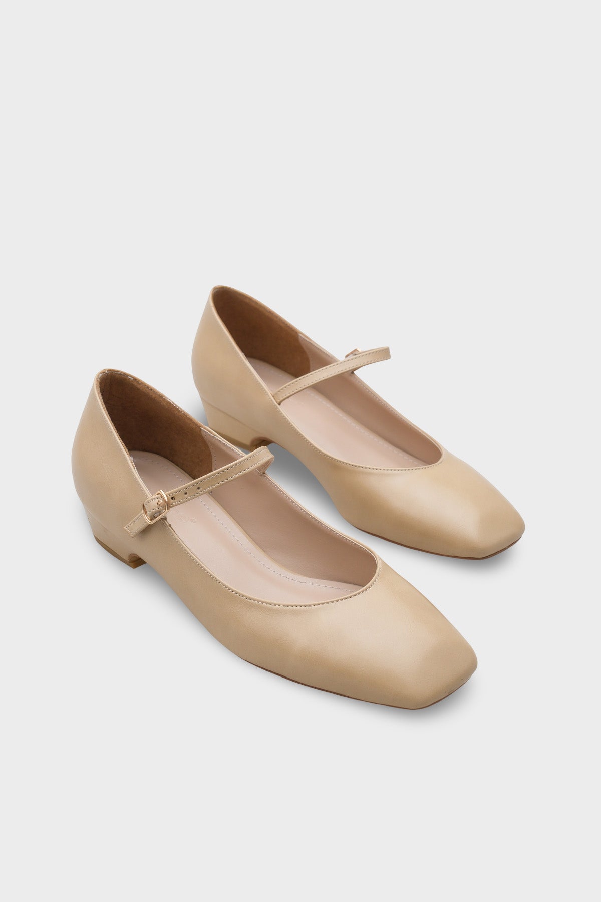 Darline Kısa Topuklu Küt Burunlu Bantlı Mary Jane Kadın Ayakkabı