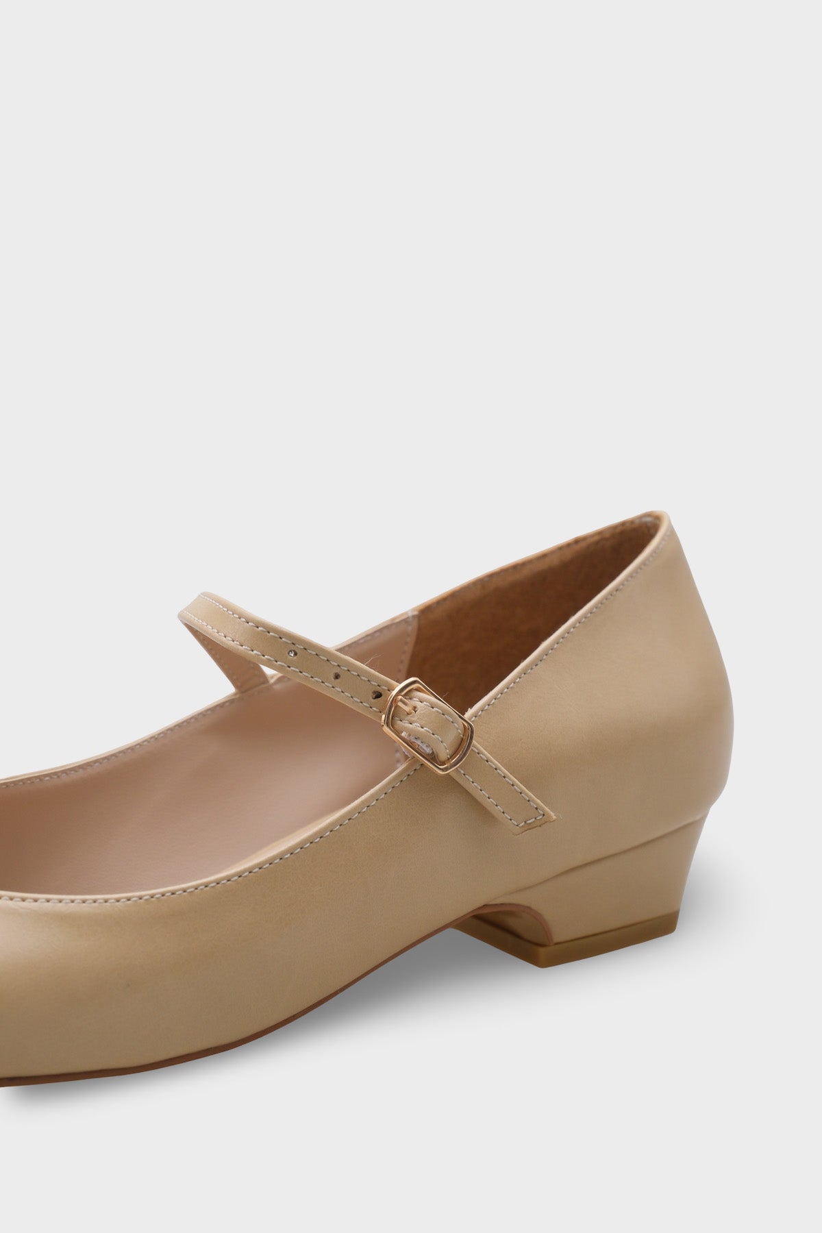 Darline Kısa Topuklu Küt Burunlu Bantlı Mary Jane Kadın Ayakkabı