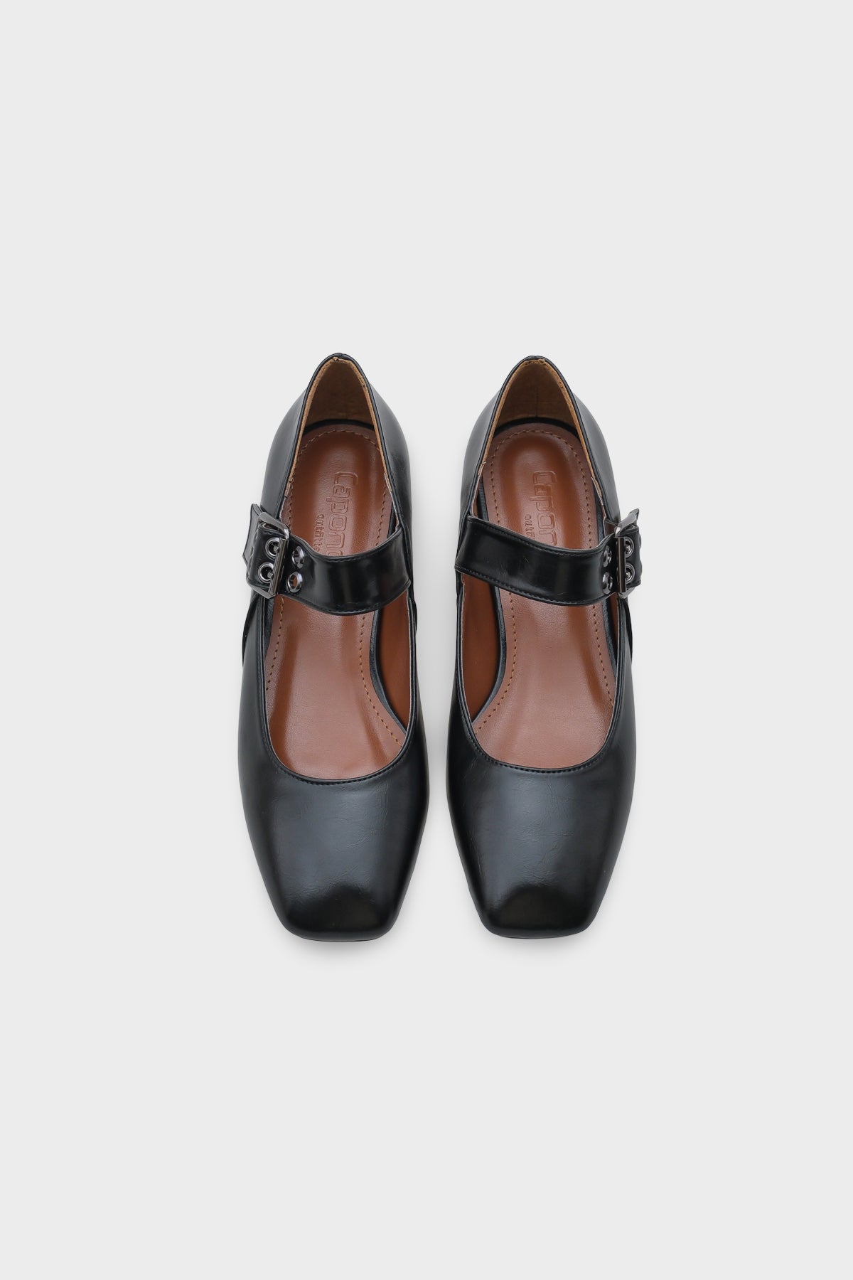 Darell Kısa Topuklu Küt Burunlu Bantlı Mary Jane Kadın Ayakkabı